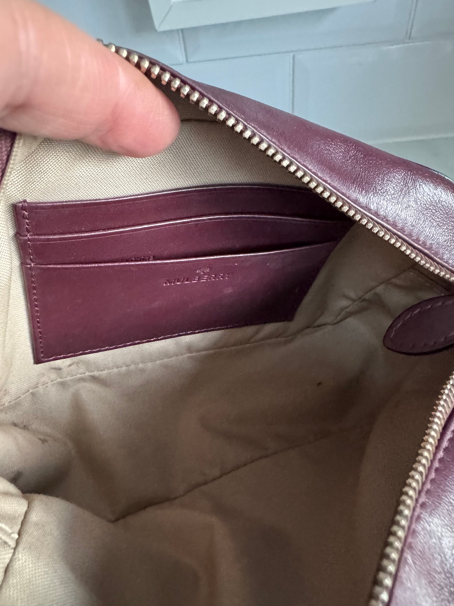 Mulberry Blossom Pochette - Oxblood