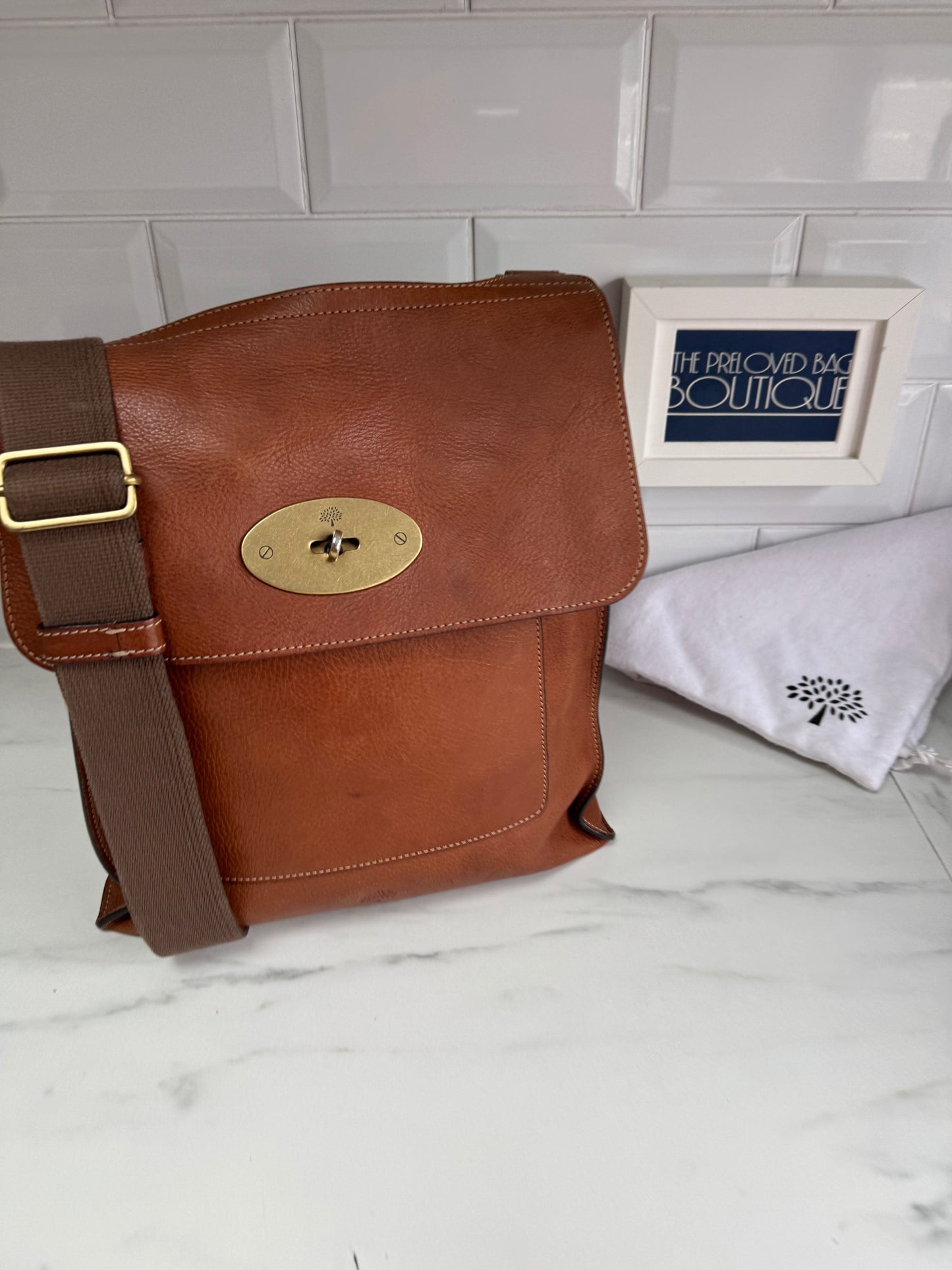 Mulberry Large Antony/Messenger -Oak