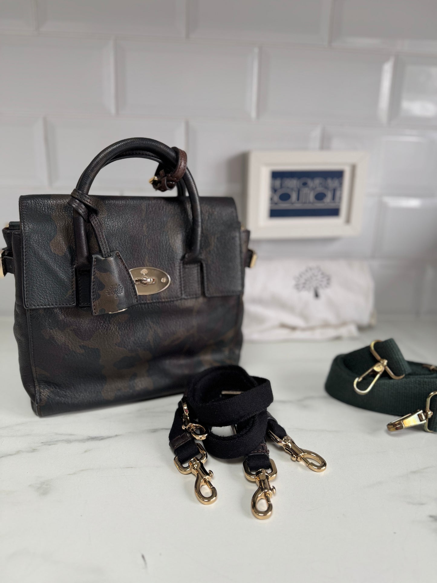 Mulberry Cara Delevigne Limited Edition Mini Backpack - khaki Green Camouflage