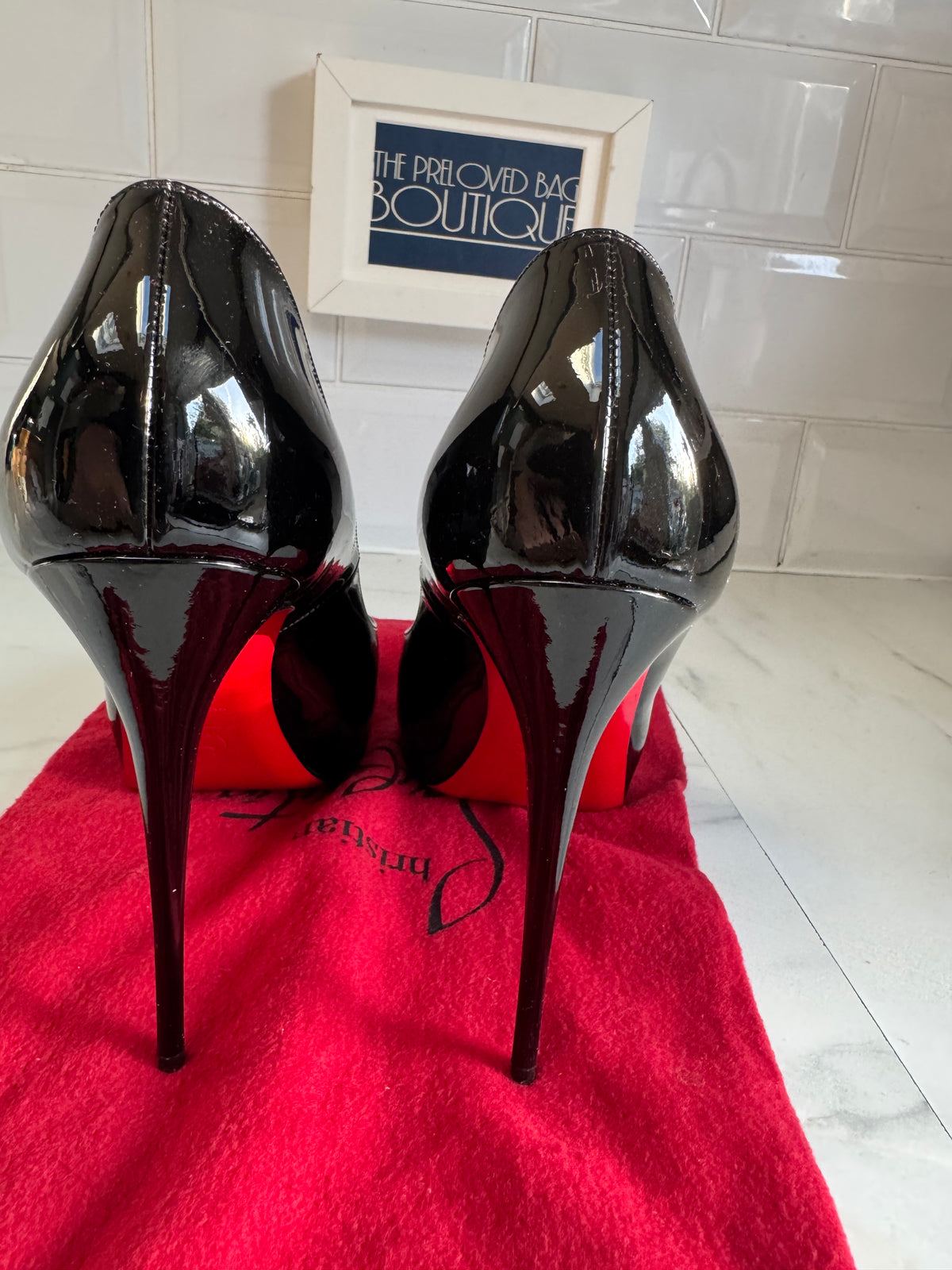 Christian Louboutin New Very Privé 120mm Open Toe Pumps - Black