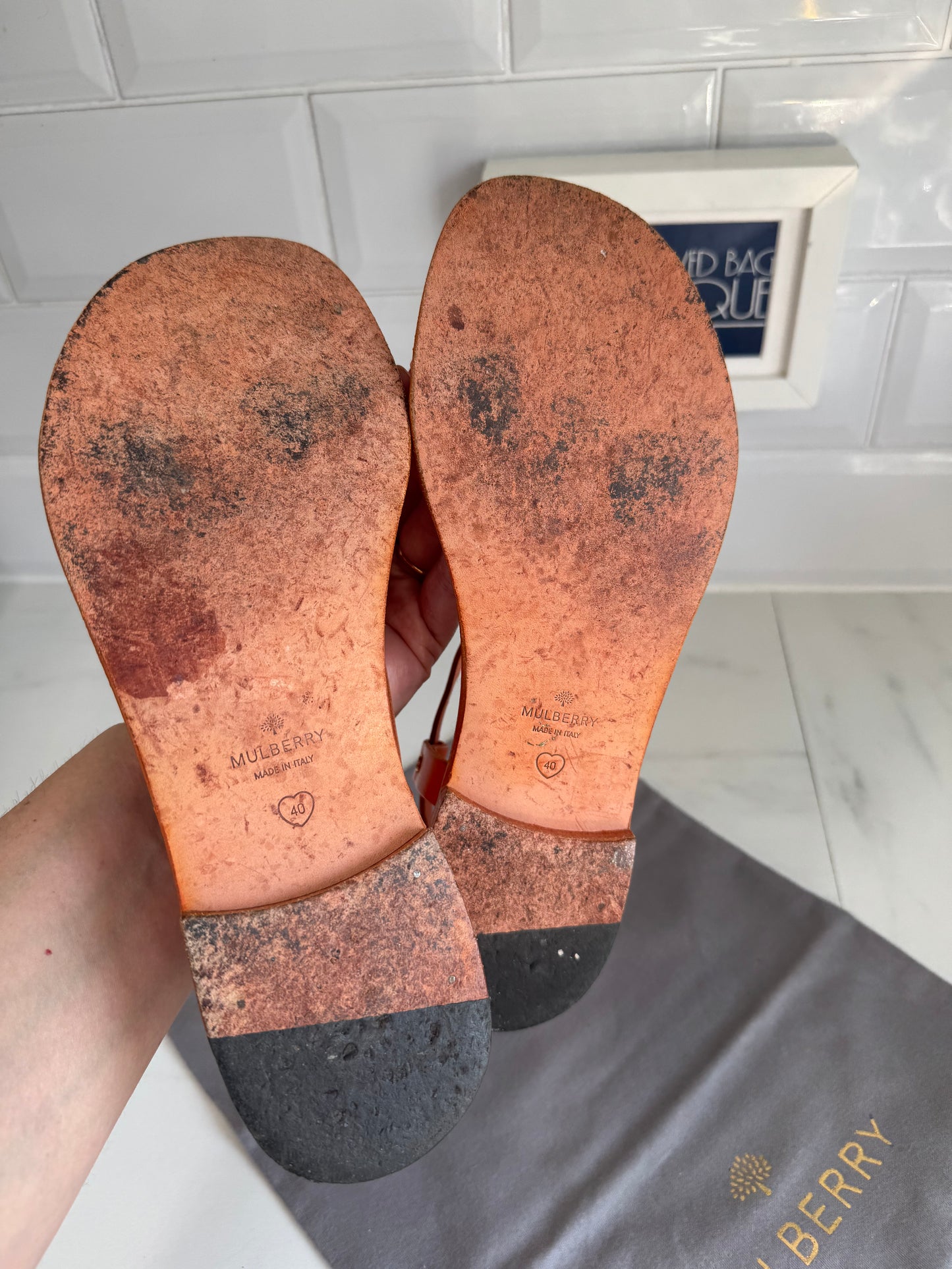 Mulberry Sandals - Mandarin