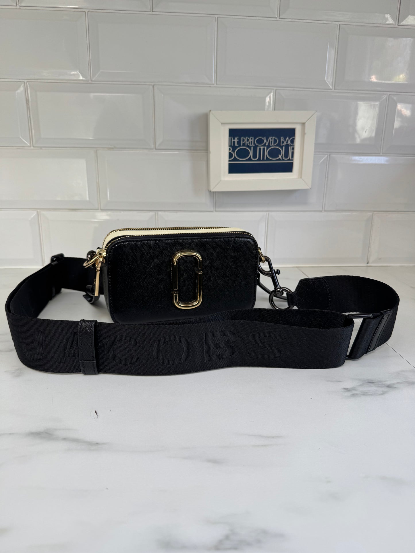 Marc Jacobs Snapshot Camera Bag - Black and White