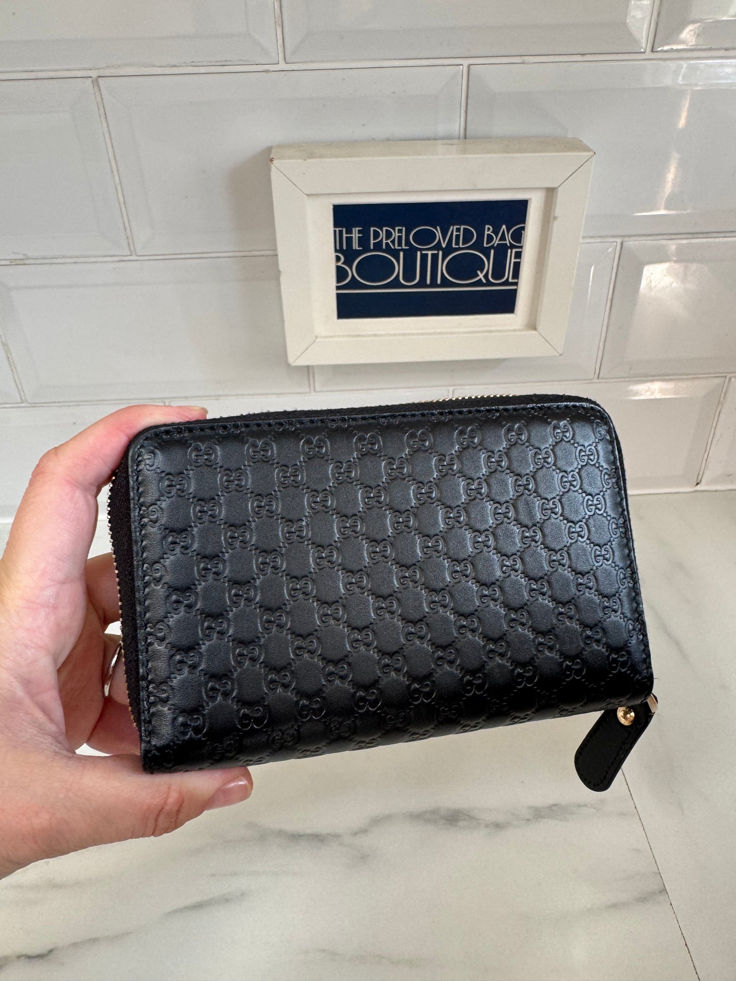 Gucci Guccissima Wallet - Black