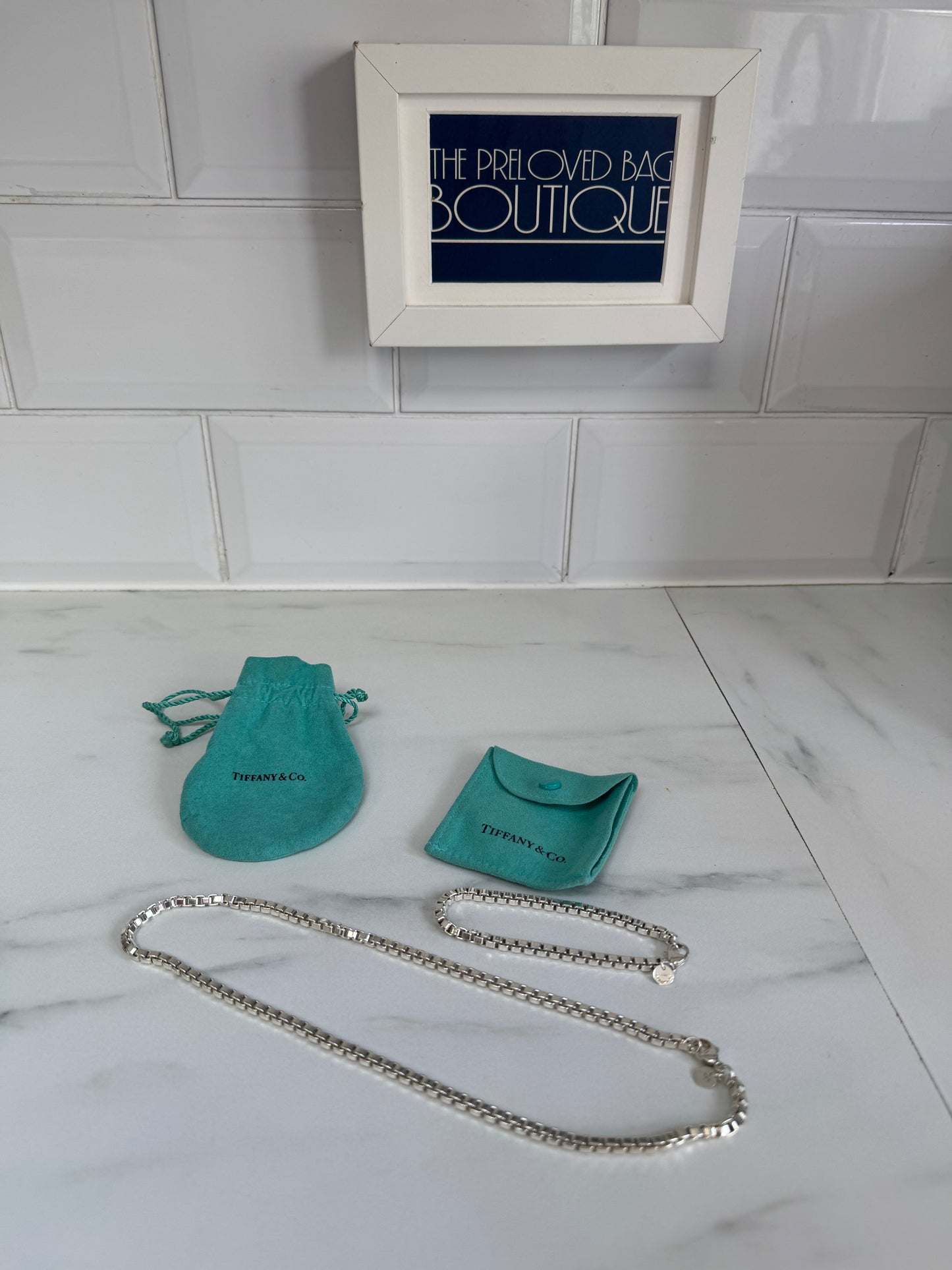 Tiffany & Co Venetian Links Necklace & Bracelet - Silver