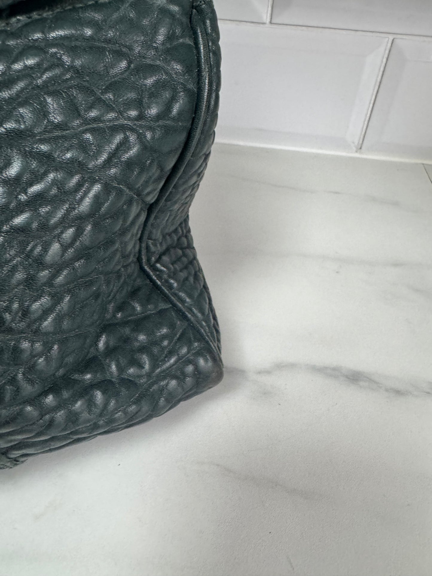 Mulberry Bayswater in Shrunken Calf - Forest Green