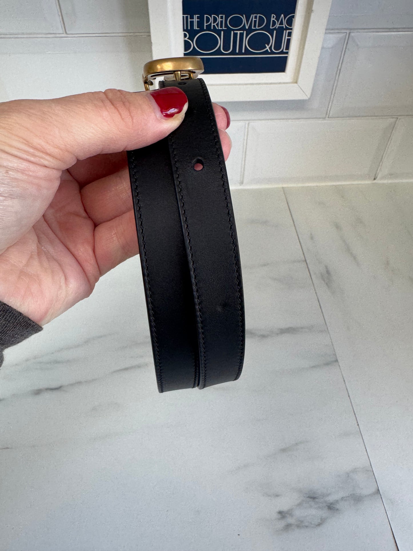 Gucci Slim Belt - Black