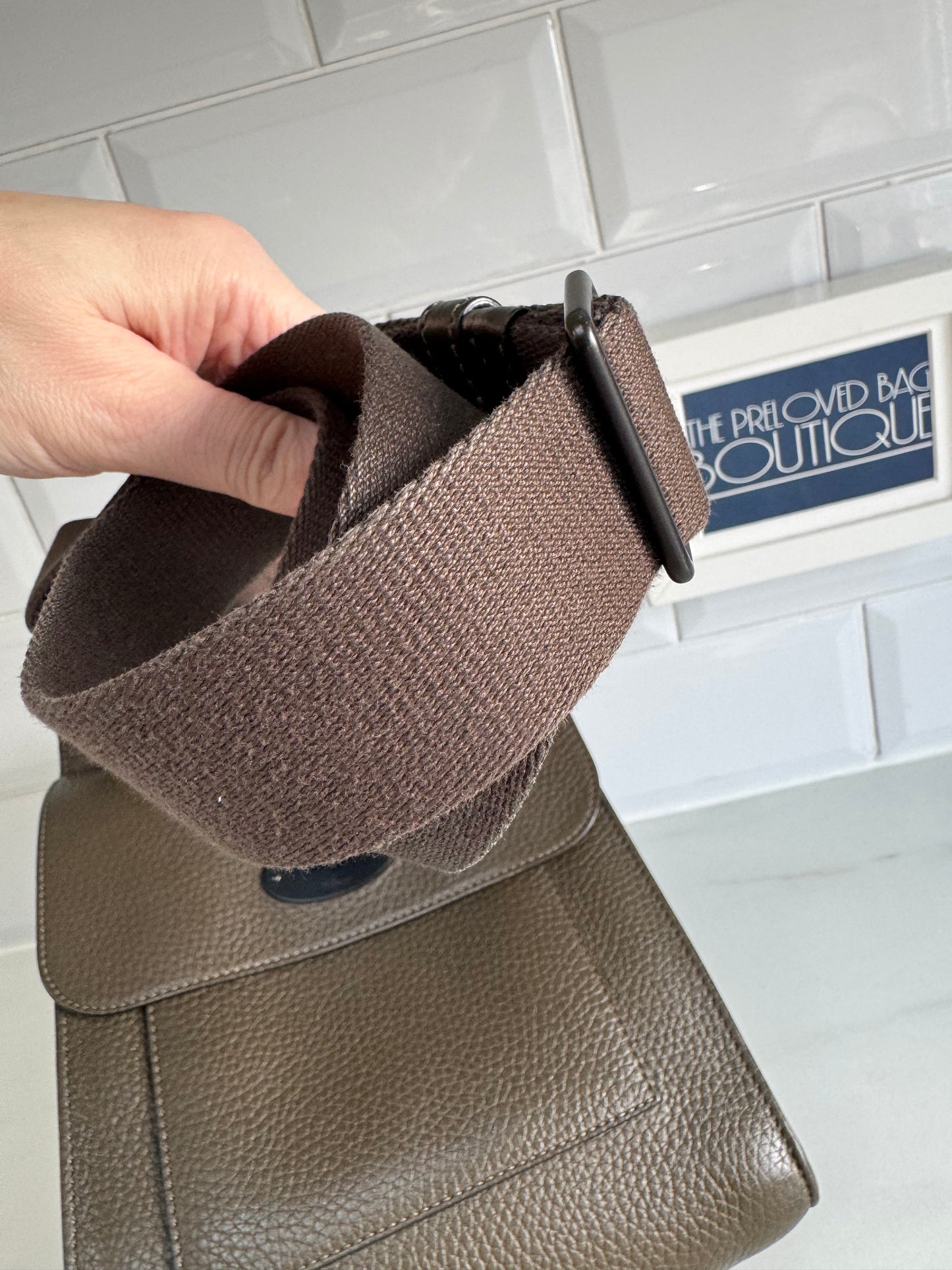 Mulberry Small Antony - Dark Palm