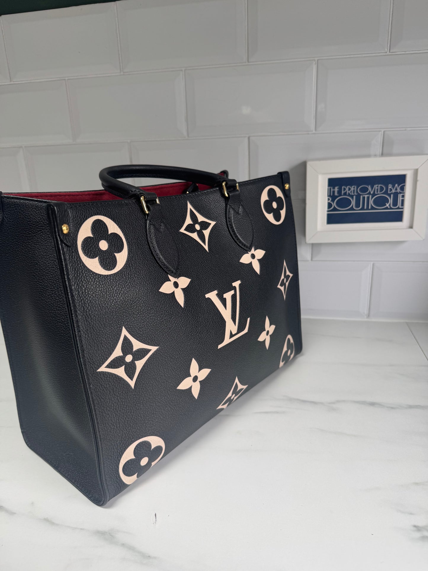 Louis Vuitton OnTheGo MM Bicolor Monogram Emperiente - Black and White
