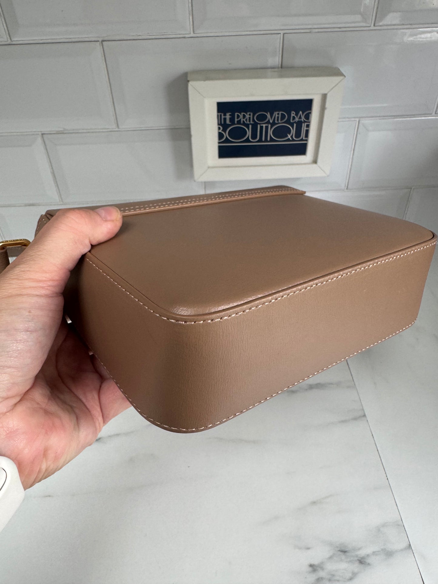 Ateliers Auguste Mini Monceau gold Edition - taupe box leather