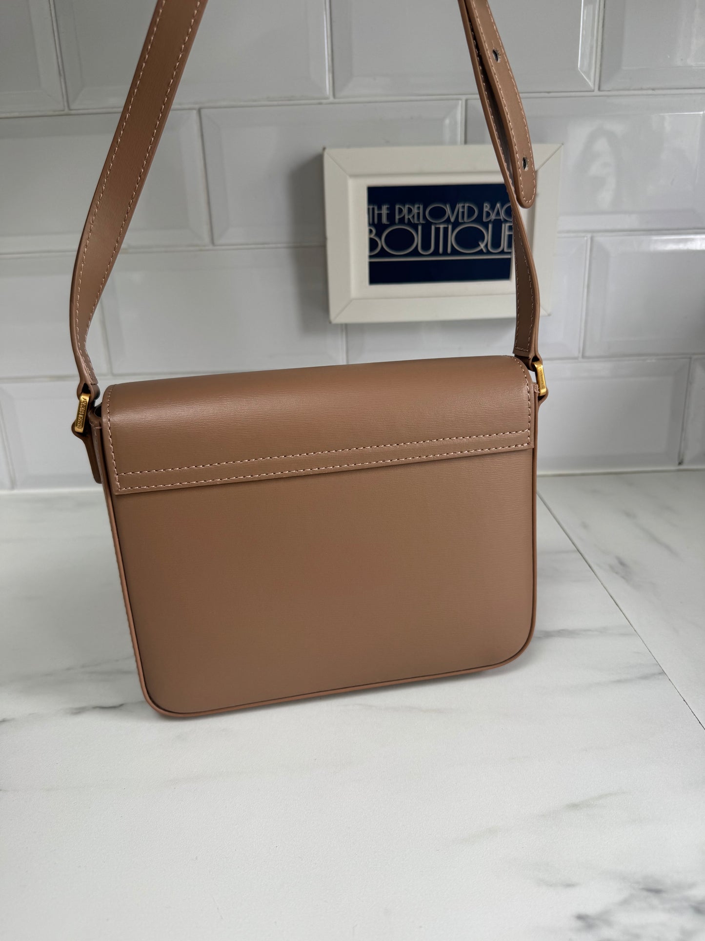 Ateliers Auguste Mini Monceau gold Edition - taupe box leather
