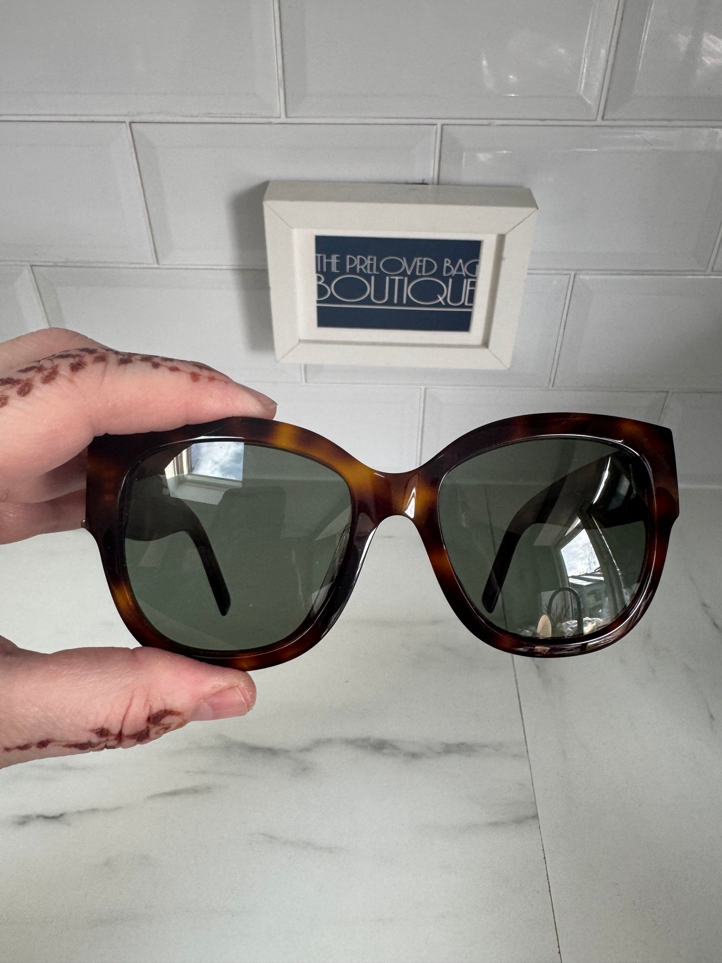 Saint Laurent (YSL) Sun SL/M95 Sunglasses - tortoiseshell
