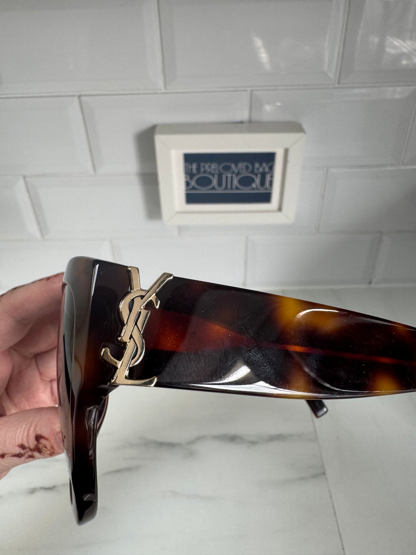 Saint Laurent (YSL) Sun SL/M95 Sunglasses - tortoiseshell