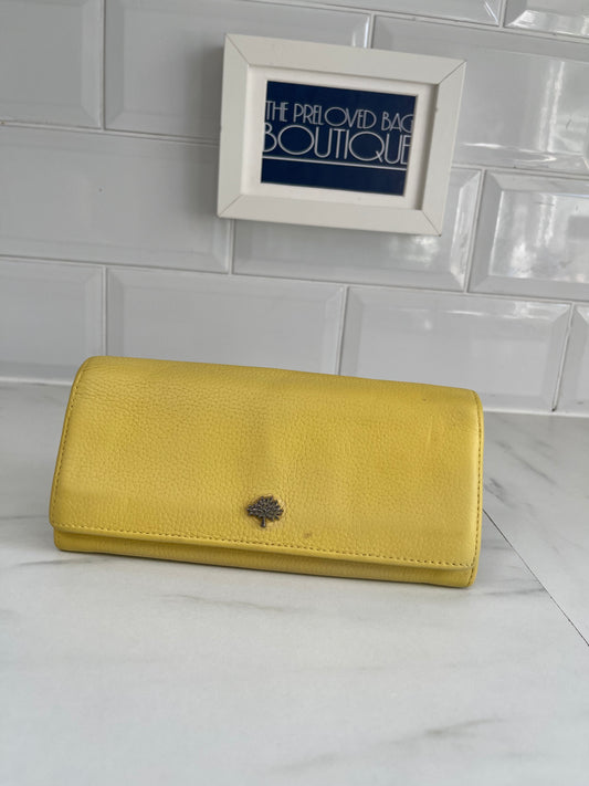 Mulberry Continental Wallet - Yellow