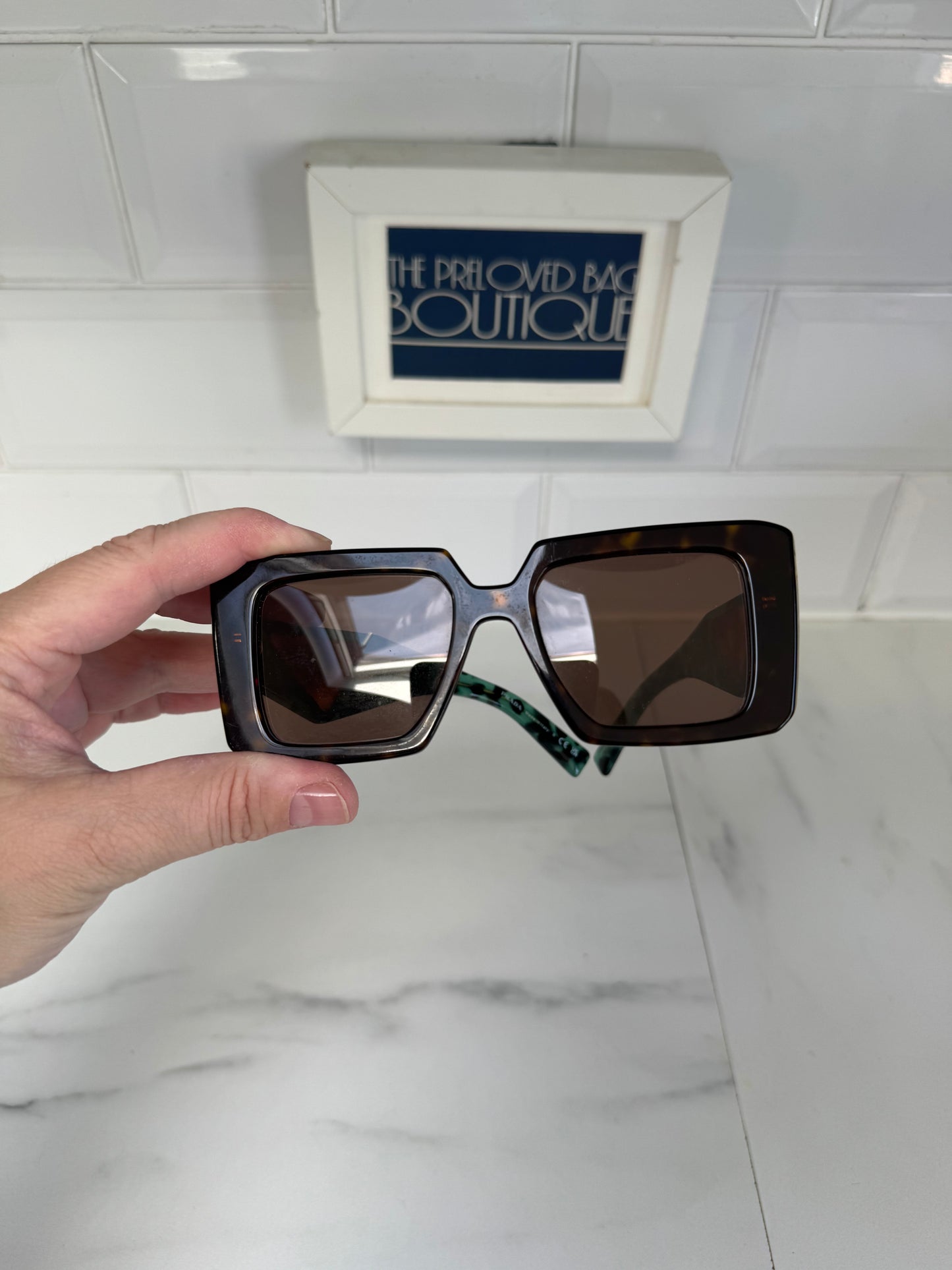 Prada PR23YS Sunglasses - Black and Green