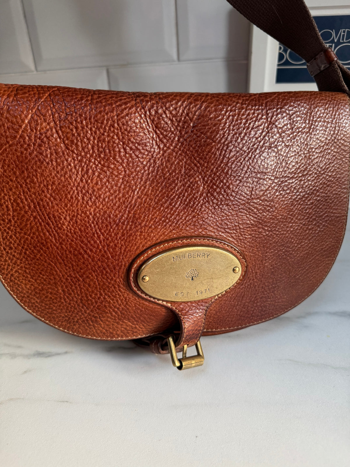 Mulberry Bonnie Satchel - Oak