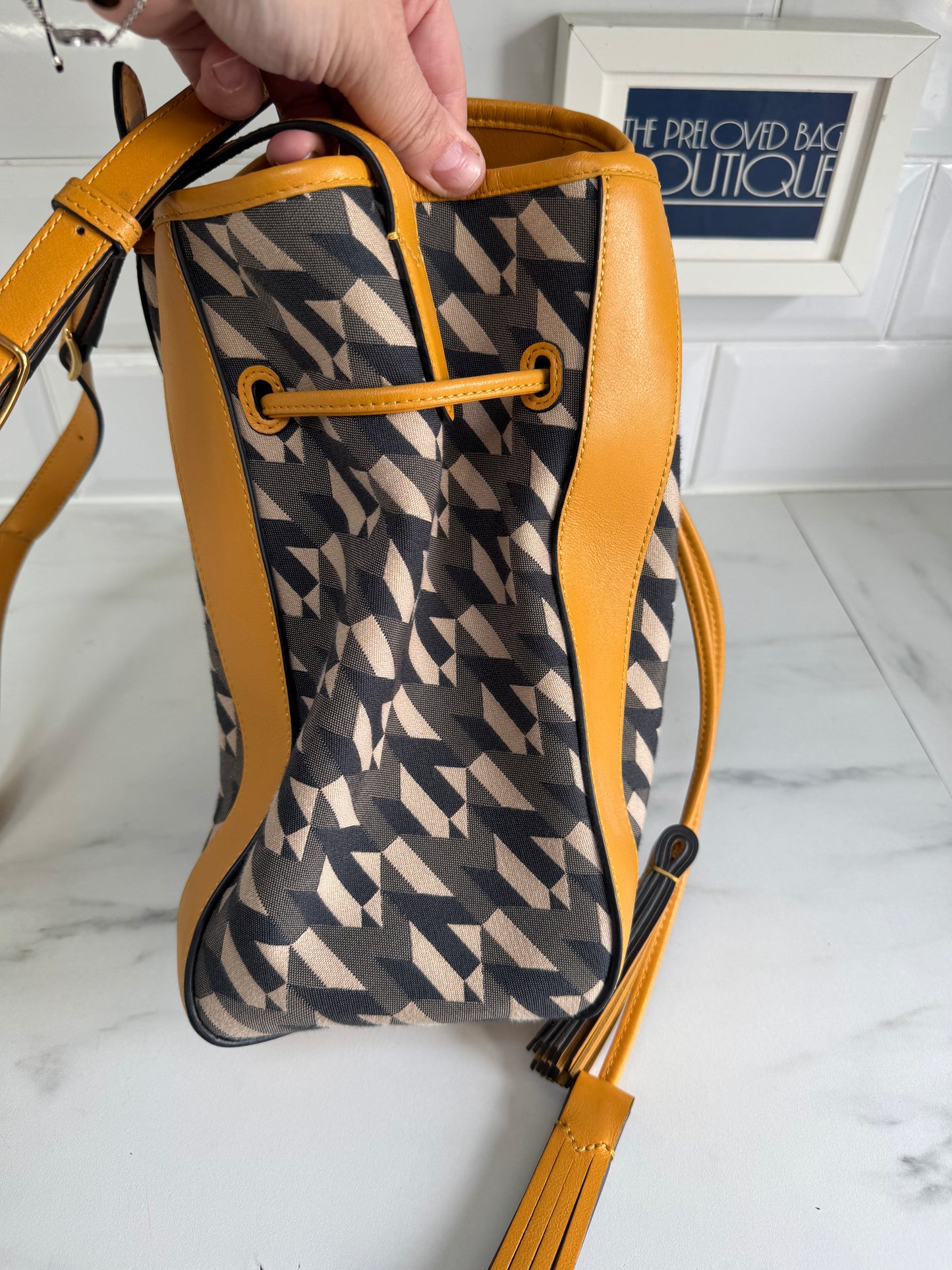 Mulberry Small Millie Tote - Deep Amber & Monogram