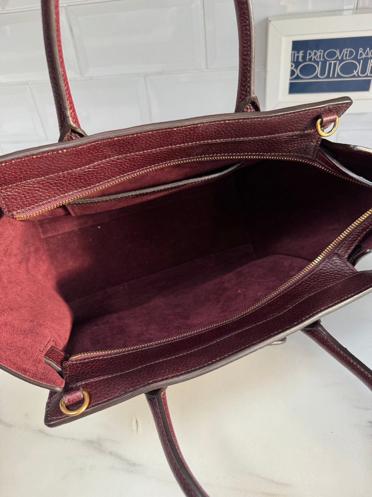 Mulberry Small Zipped Bayswater - Oxblood