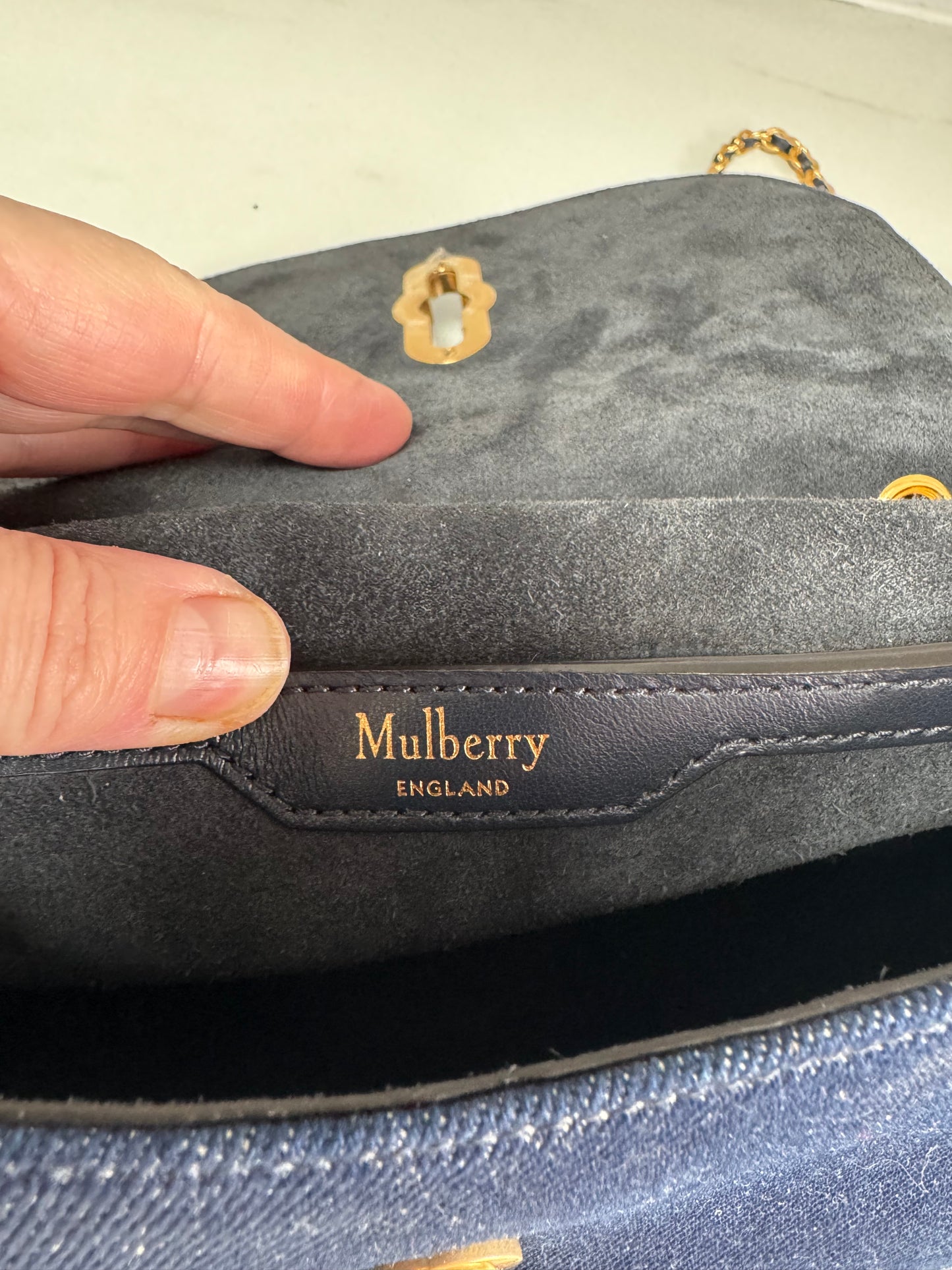 Mulberry Small Amberley - Denim