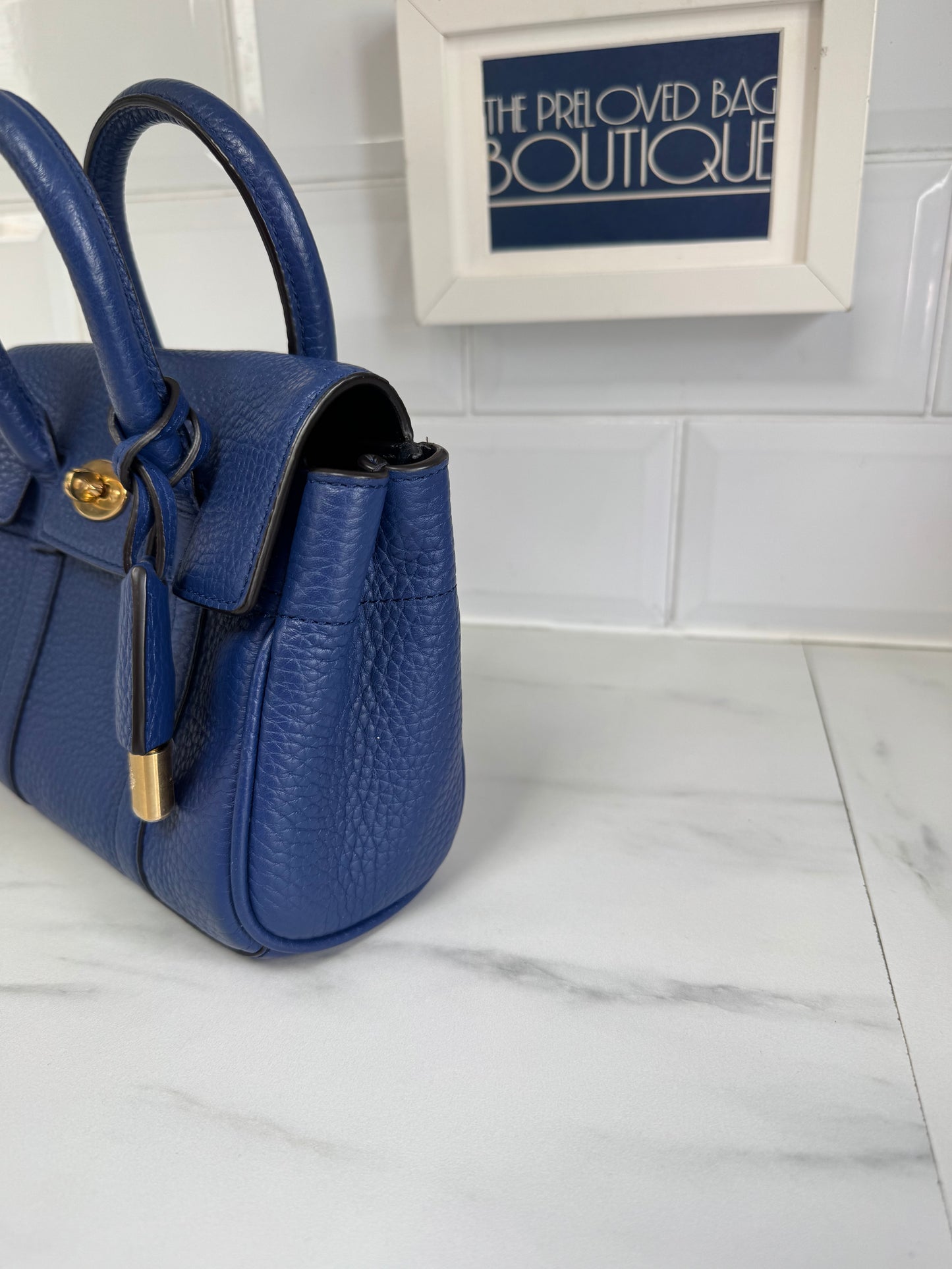 Mulberry Mini Bayswater - Pigment Blue