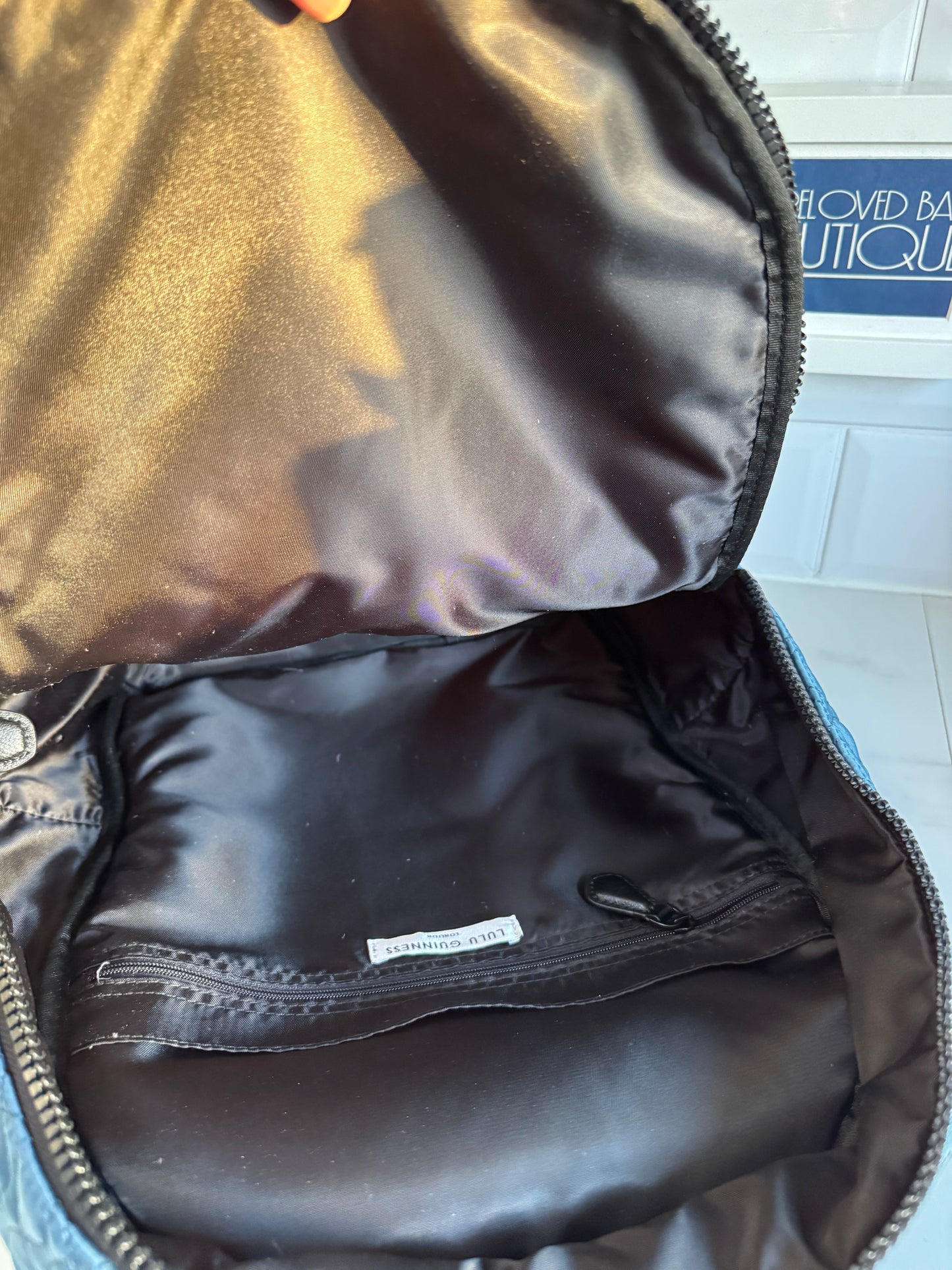 Lulu Guinness Tony Lips Backpack - Ink Blue