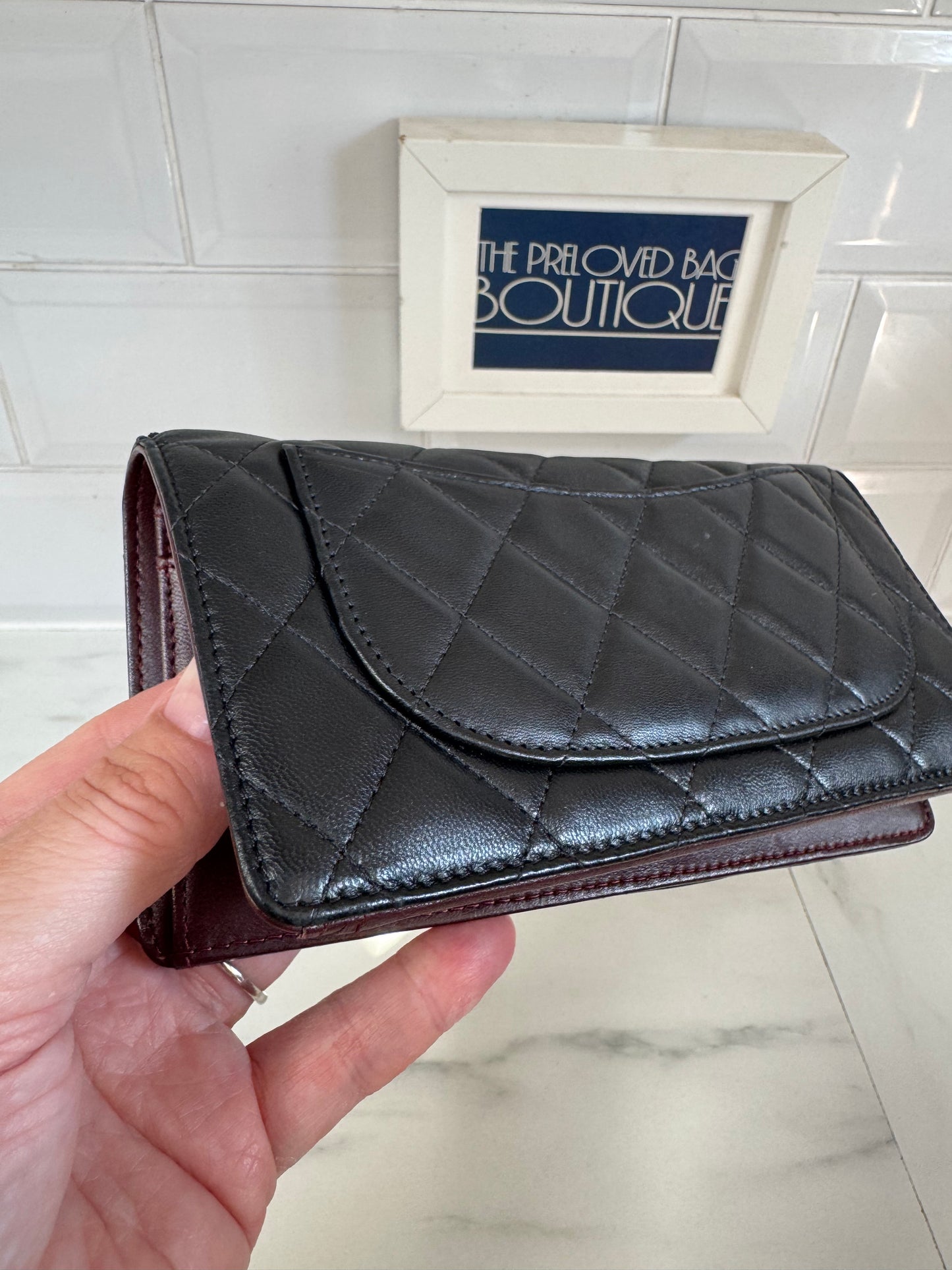 Chanel Quilted Wallet - Black