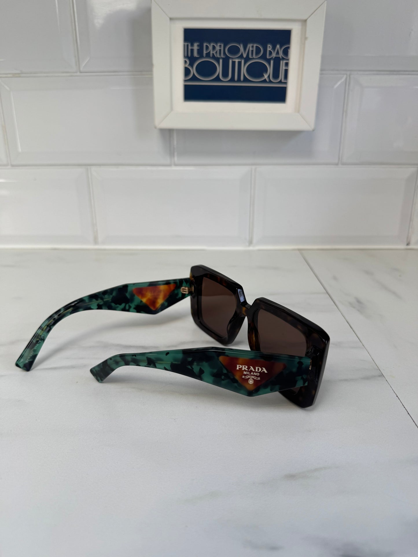 Prada PR23YS Sunglasses - Black and Green