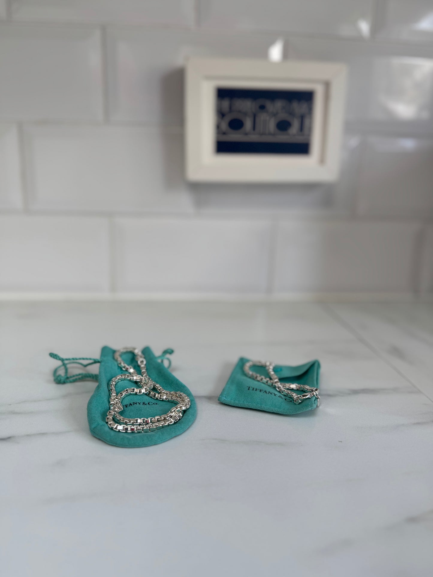 Tiffany & Co Venetian Links Necklace & Bracelet - Silver