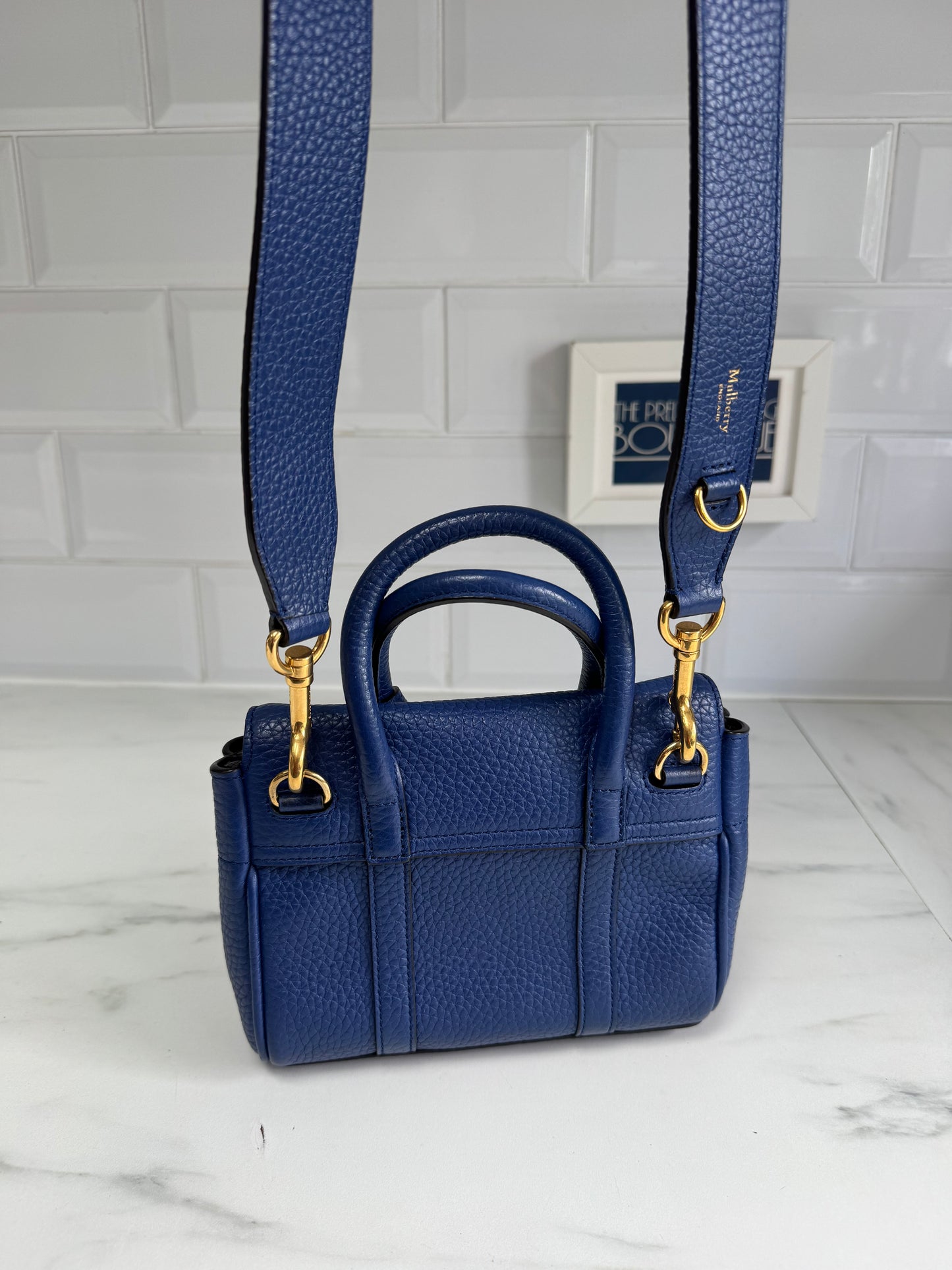 Mulberry Mini Bayswater - Pigment Blue