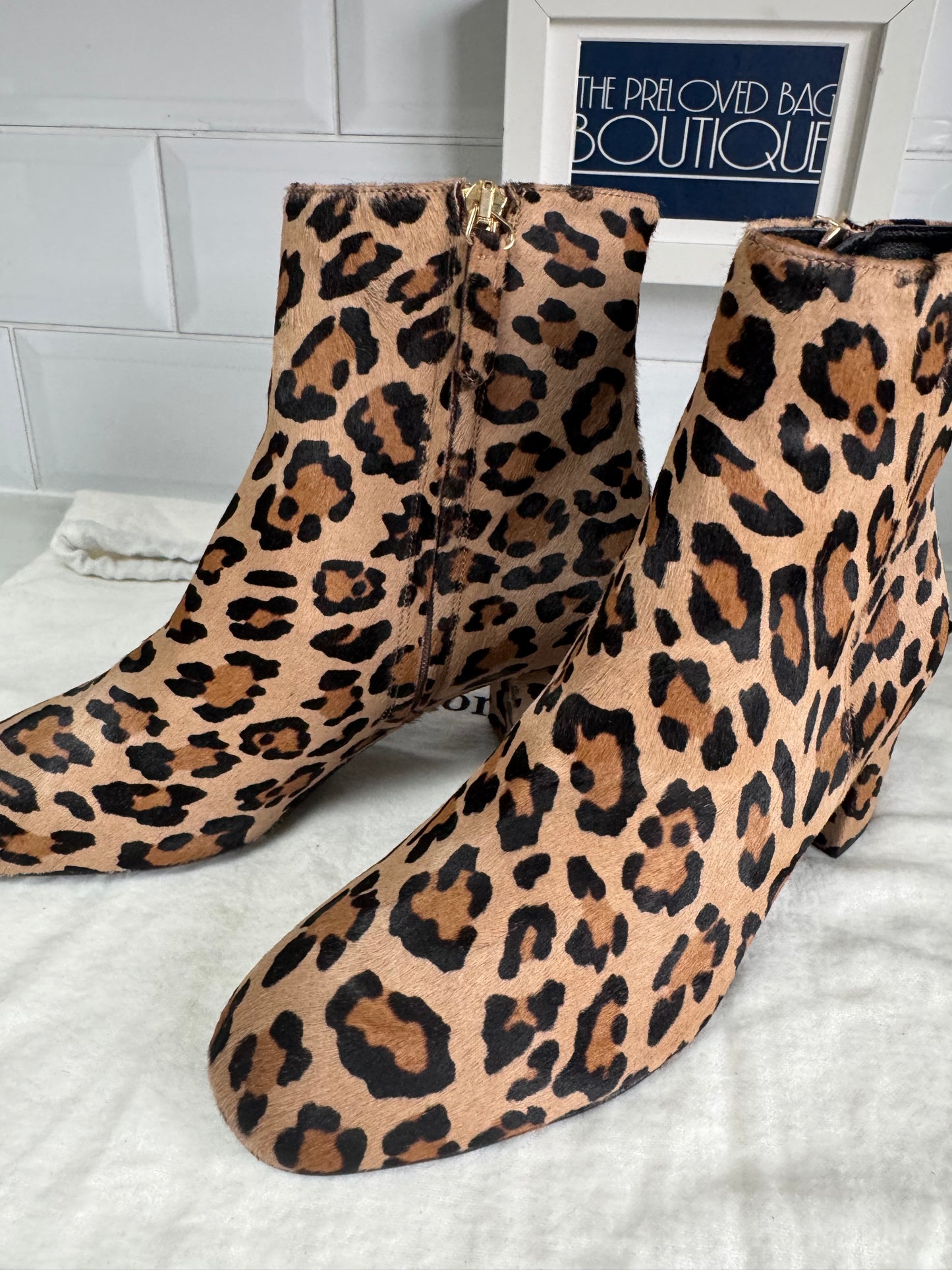 LK Bennett Simi Ankle Boots - Leopard Print