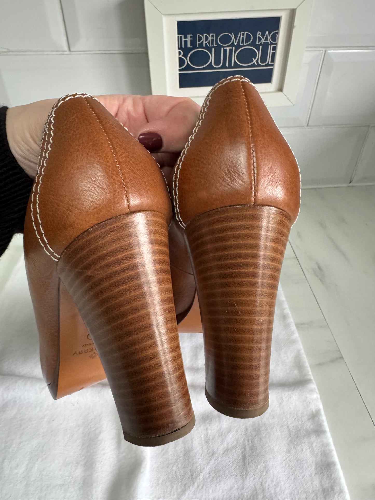 Mulberry Jamie Heels - Oak NVT