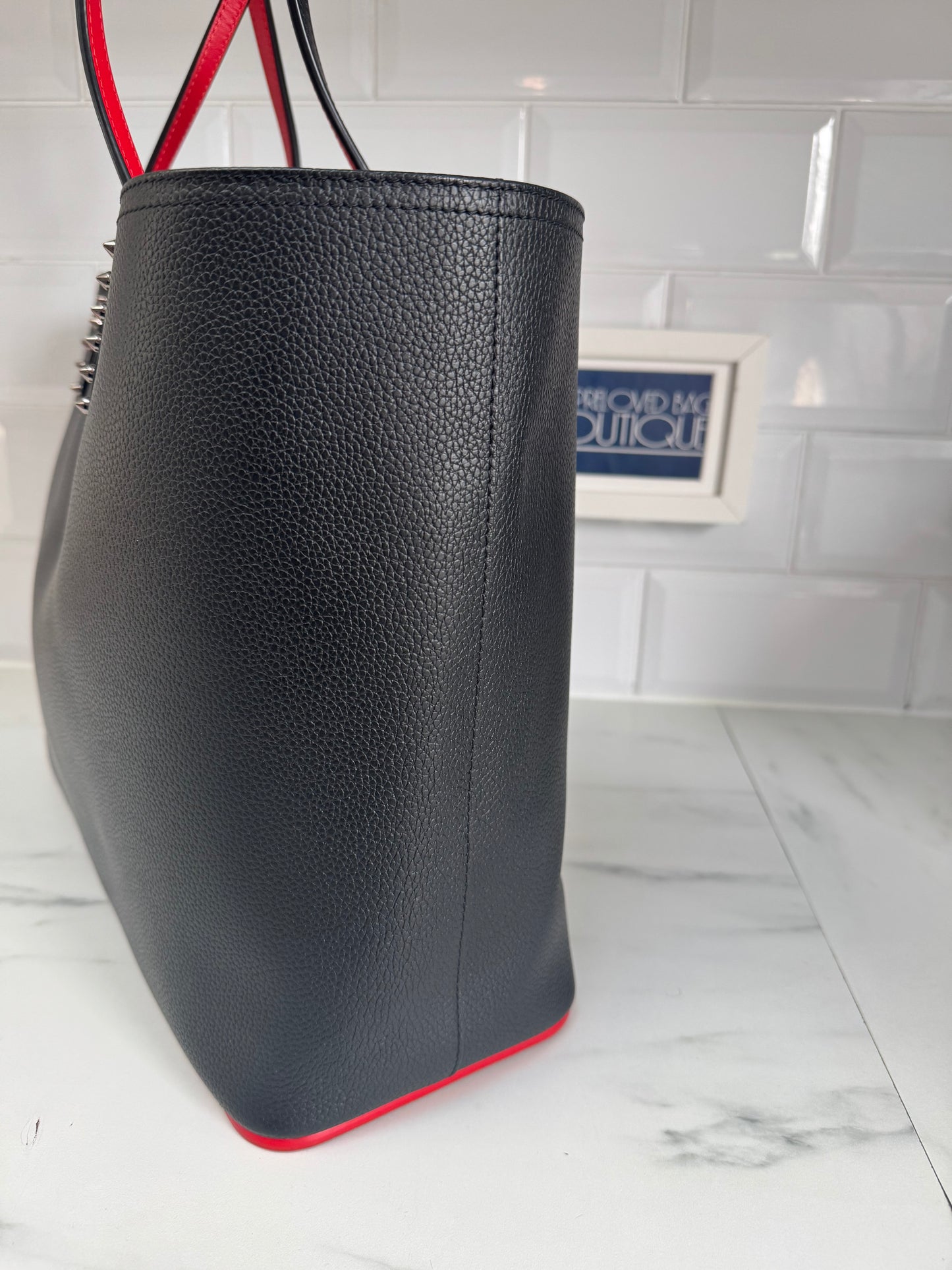 Christian Louboutin Cabata Tote - Black and Red