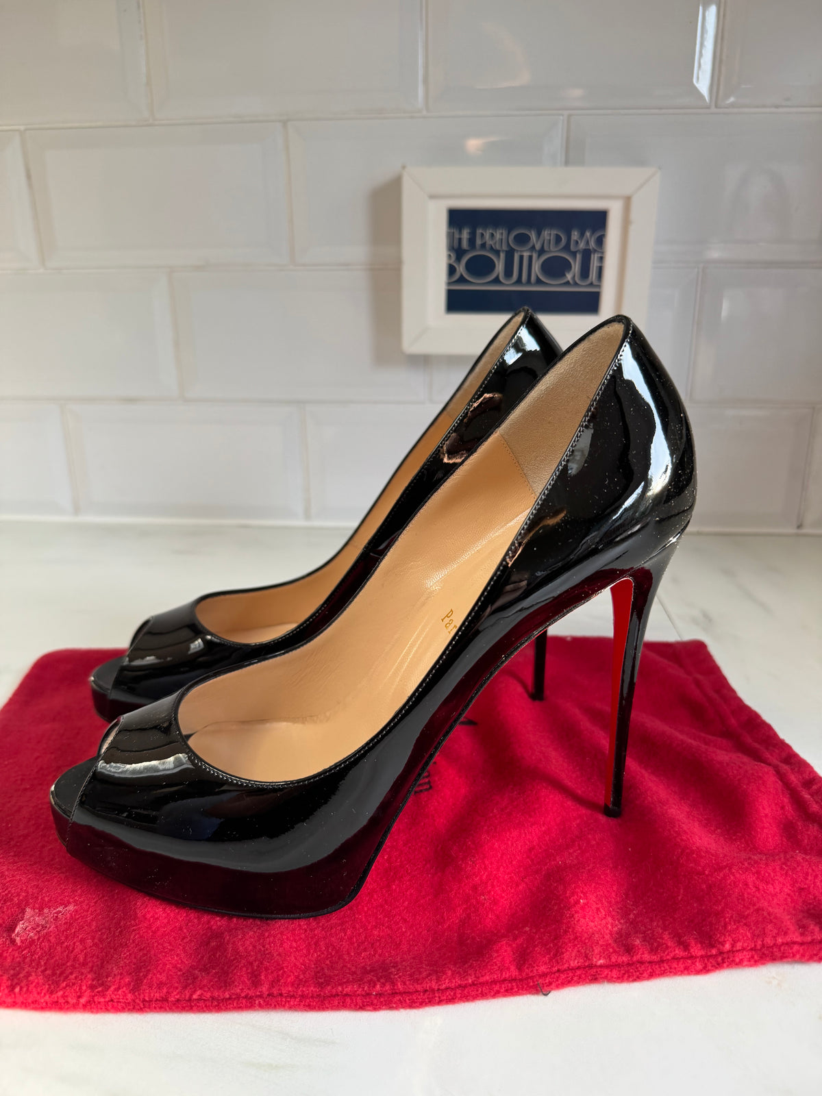 Christian Louboutin New Very Privé 120mm Open Toe Pumps - Black