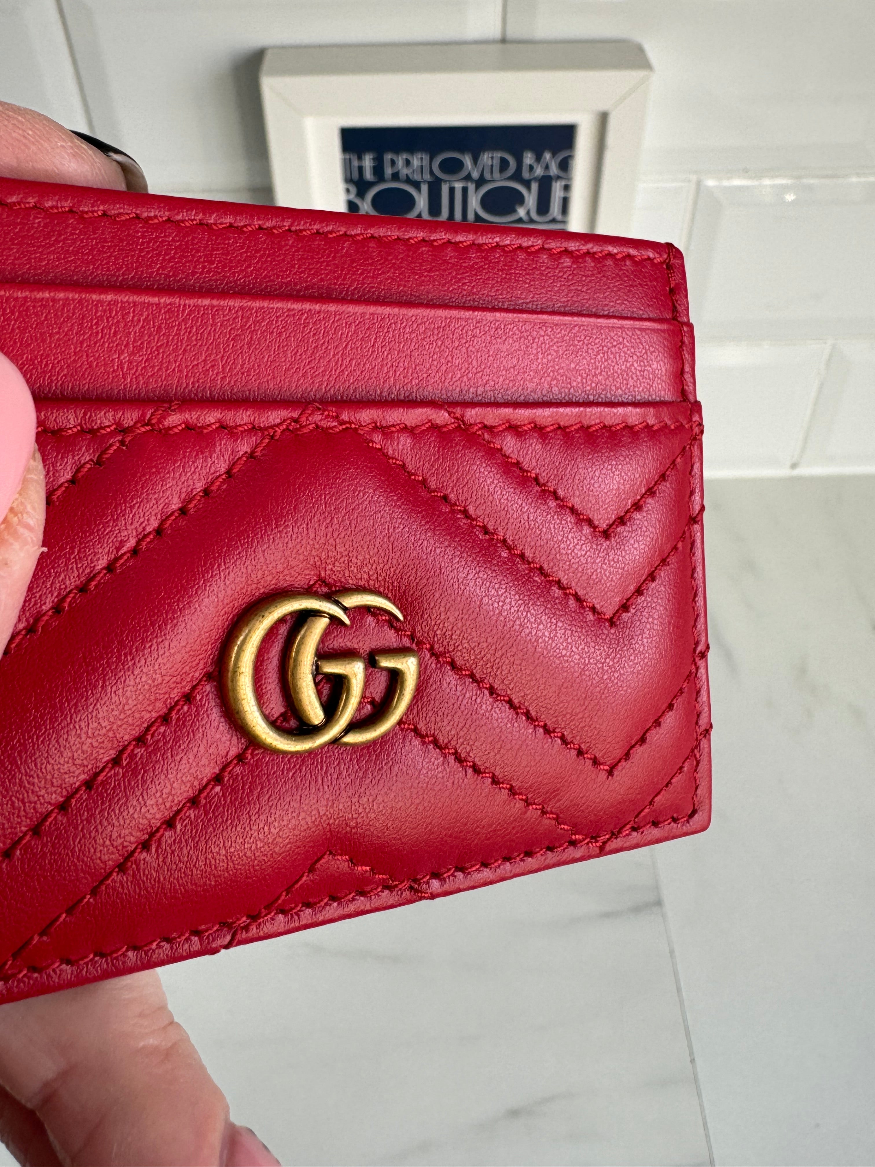 Gucci marmont shop card holder