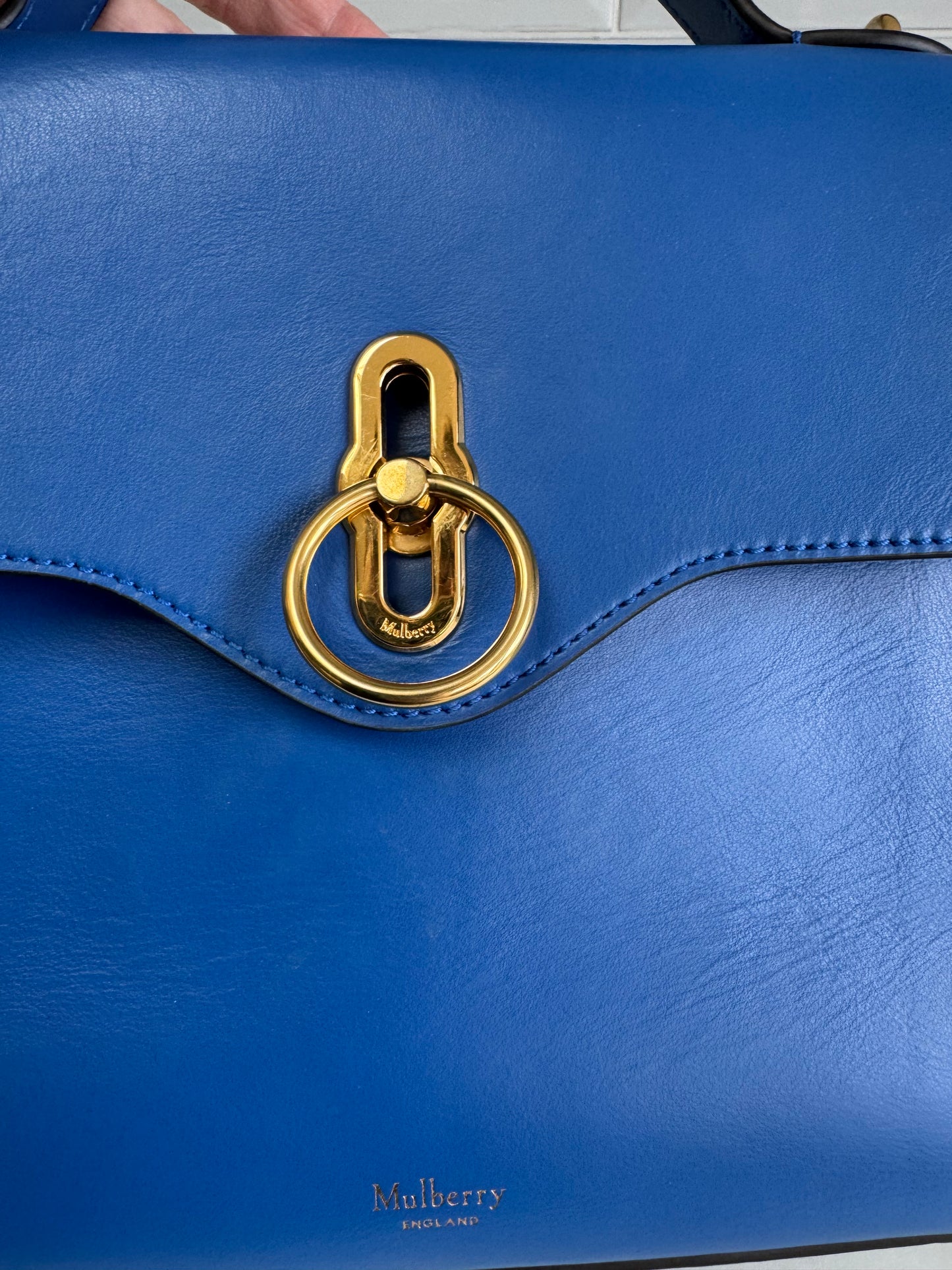 Mulberry Small Seaton - Porcelain Blue