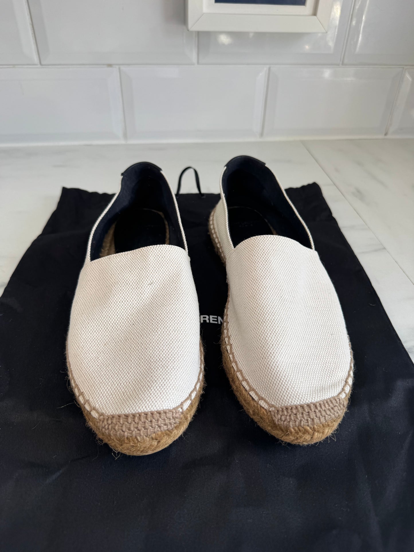 Saint Laurent Espadrilles (2) - Cream