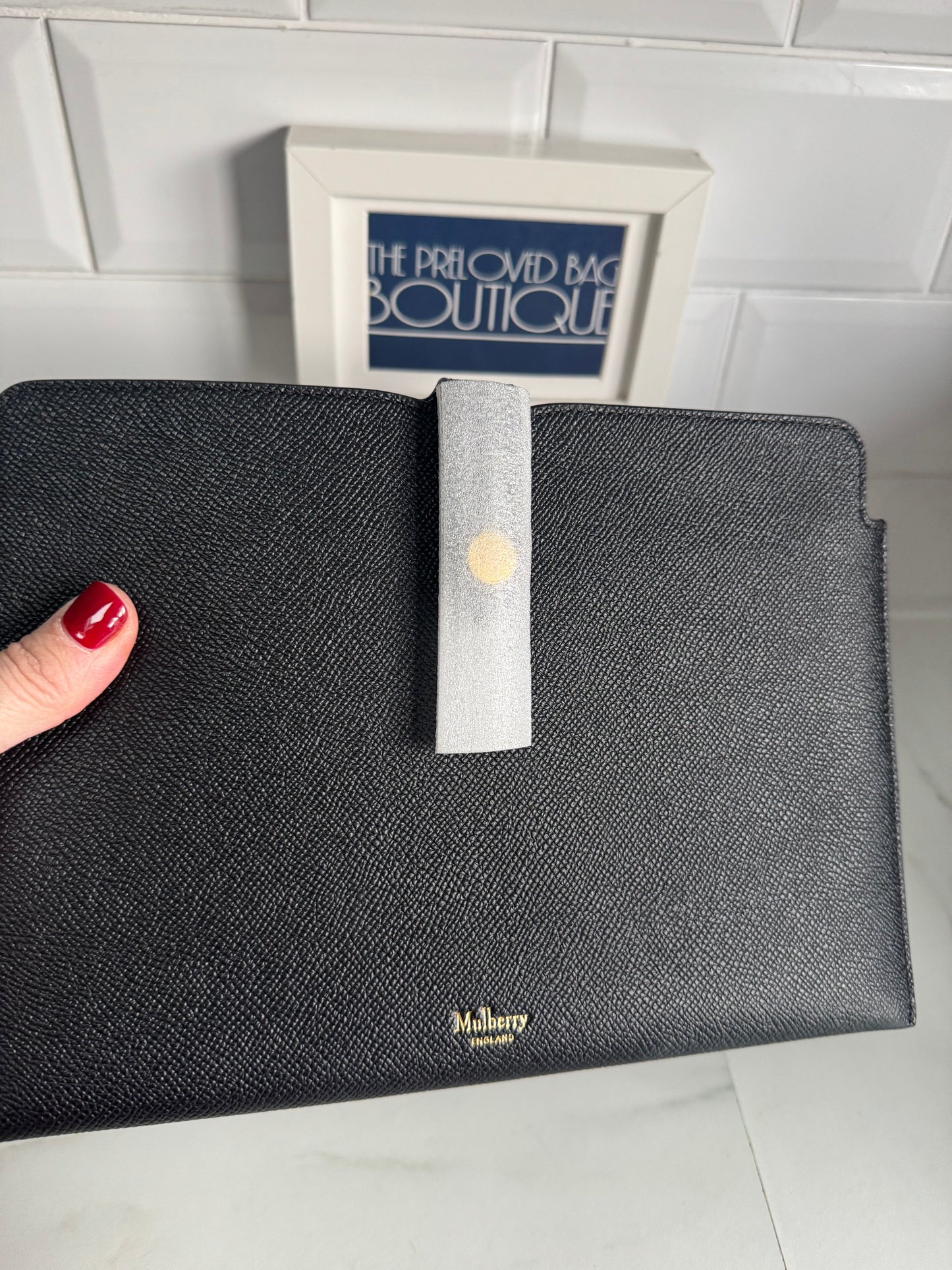 Mulberry Press Stud Tech Pouch - Black