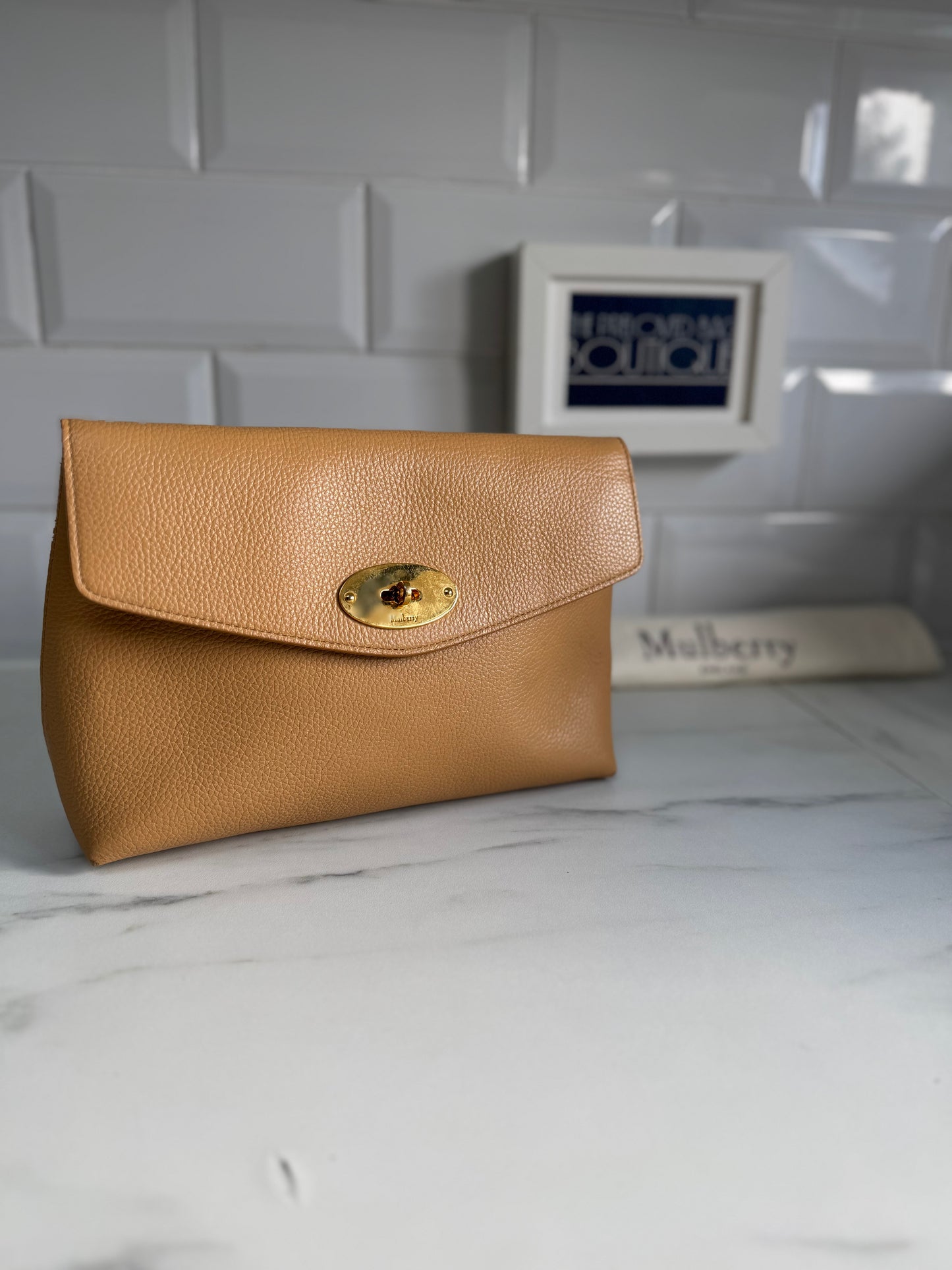 Mulberry Darley Cosmetic Pouch - Deer Brown