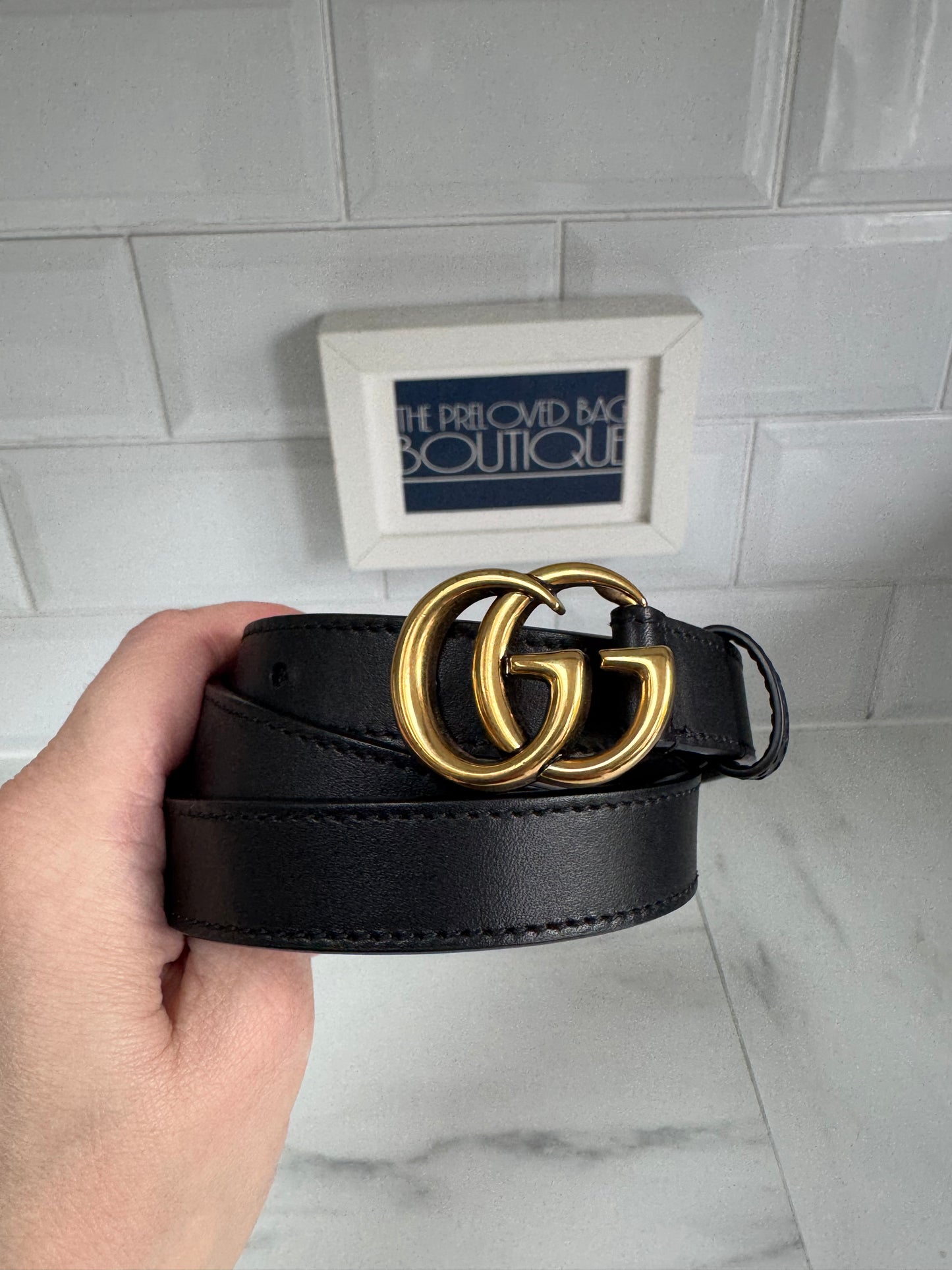 Gucci Slim Belt - Black