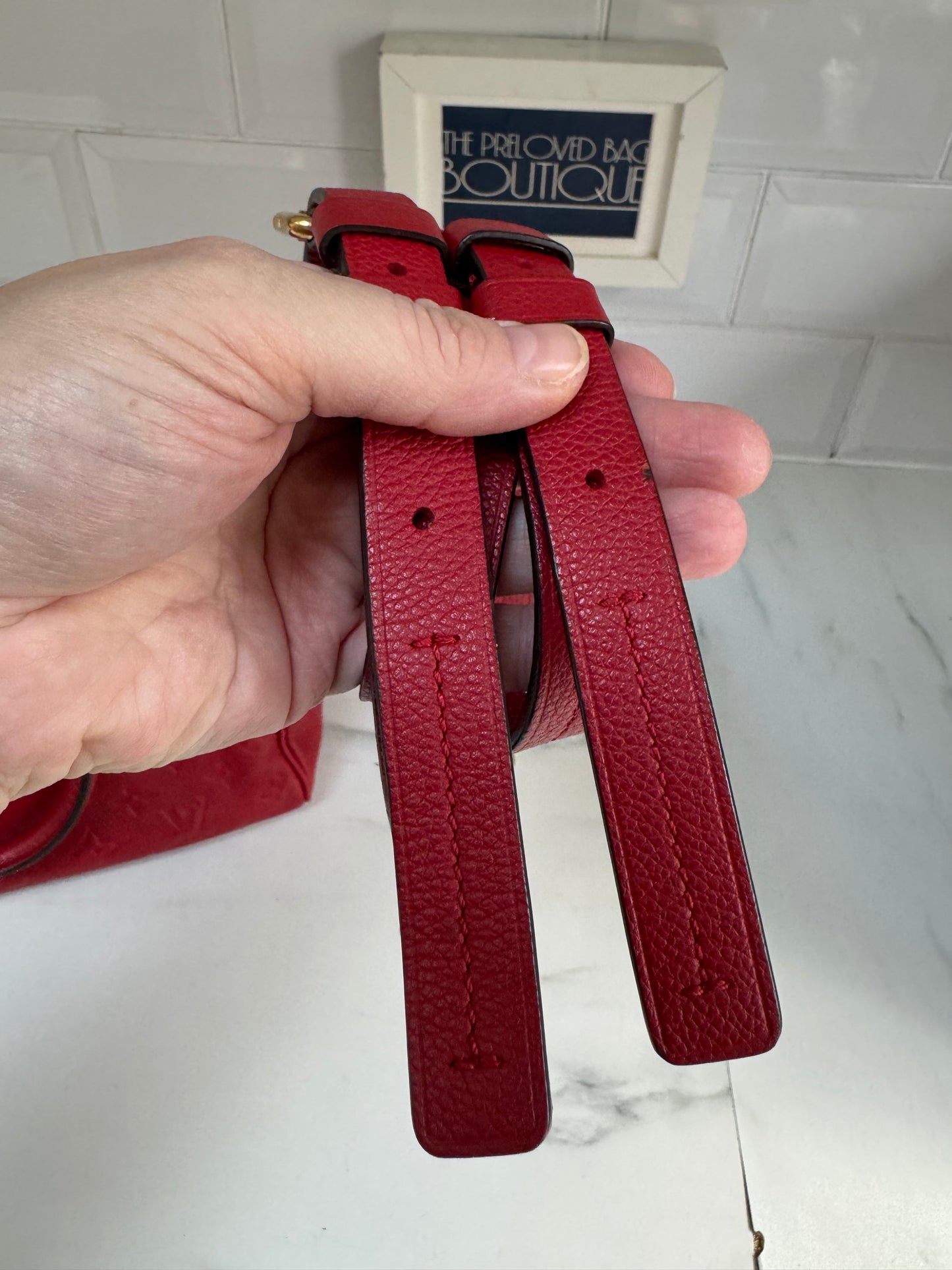 Louis Vuitton Speedy 25 Bandouliere - Red Emperiente