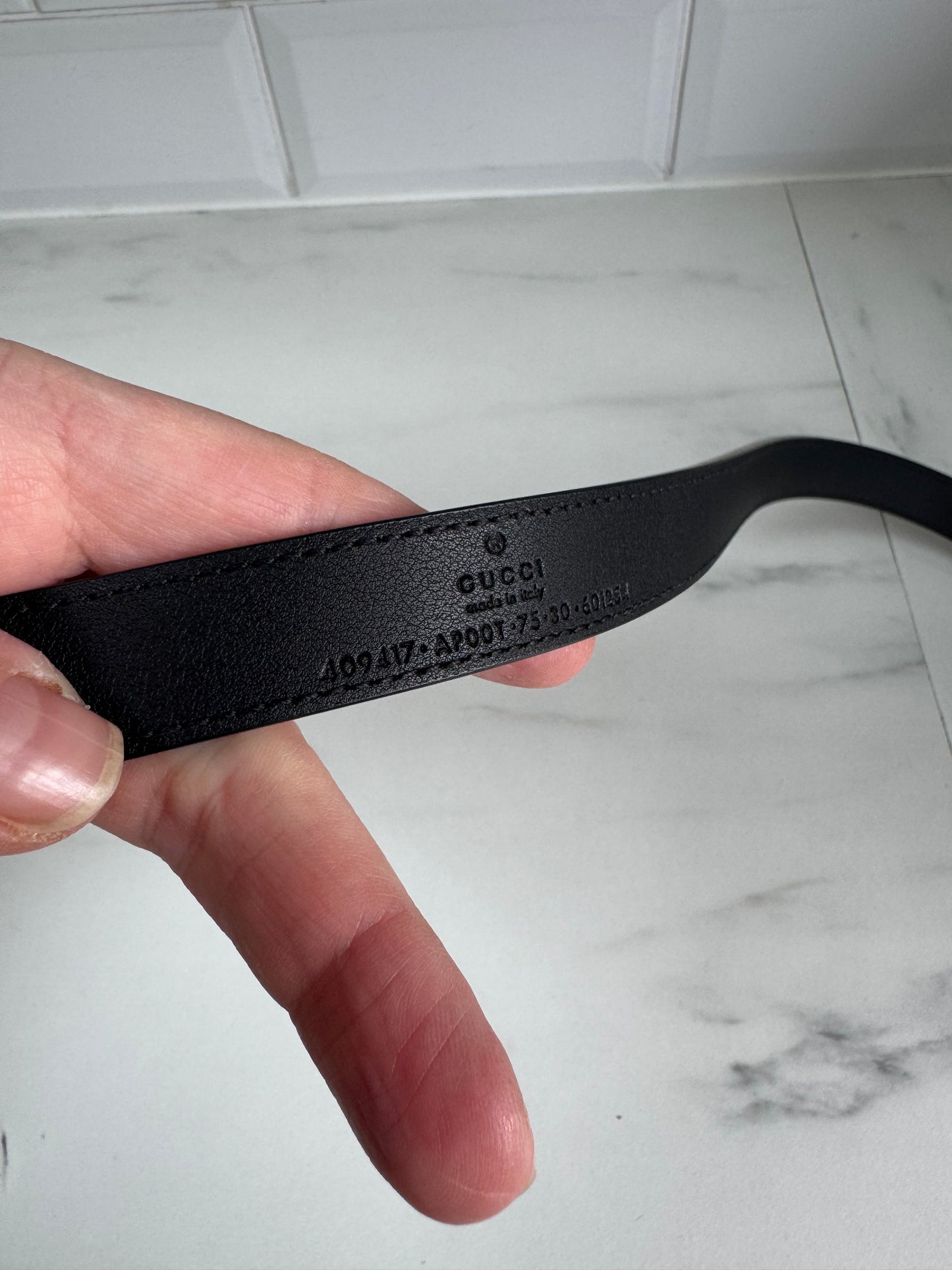 Gucci Slim Belt - Black