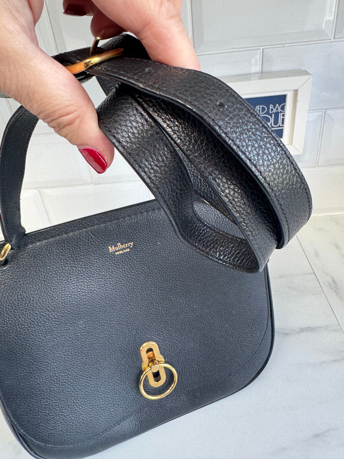 Mulberry Large Amberley - Black