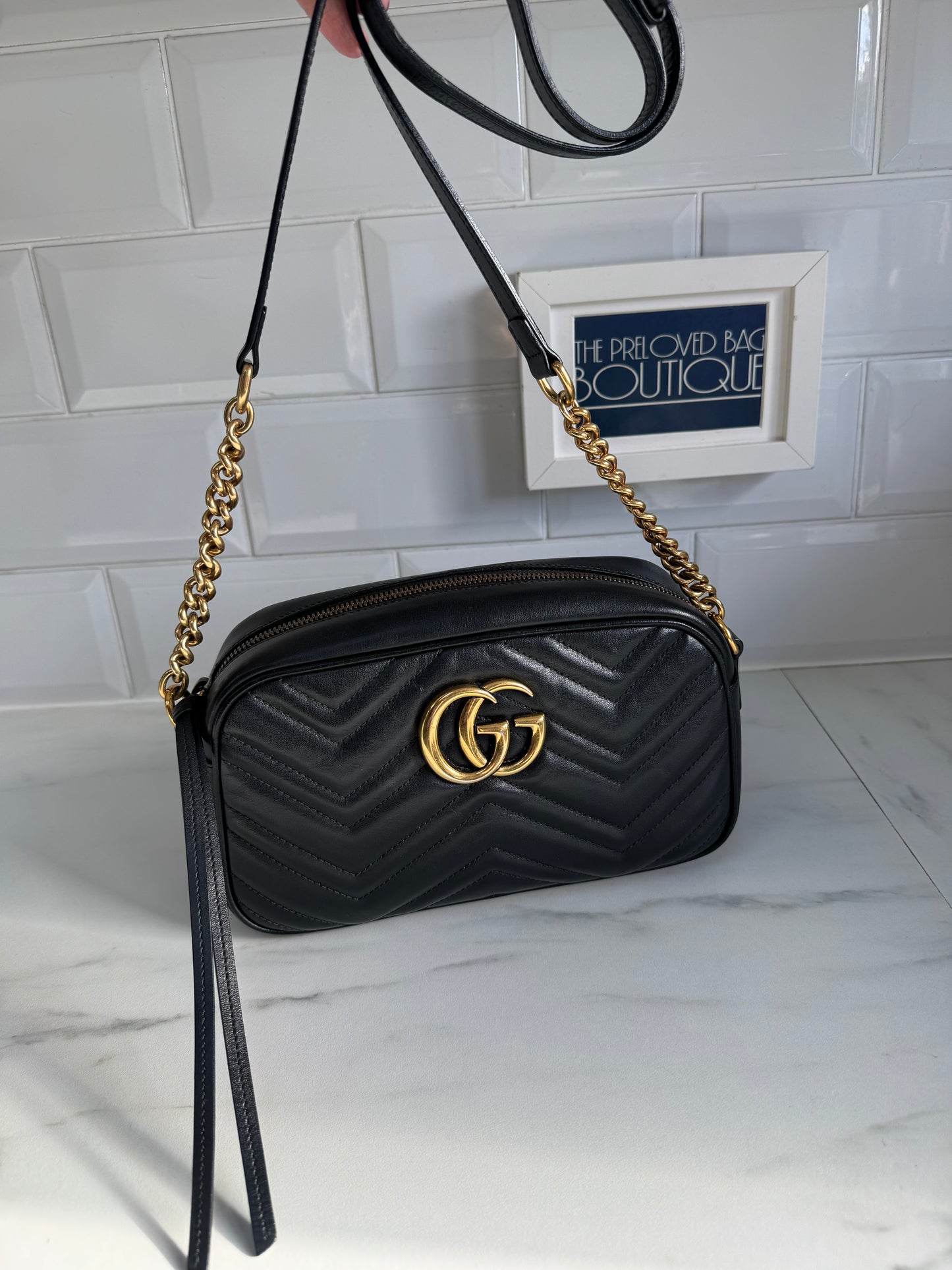 Gucci Marmont Small Shoulder Bag - Black