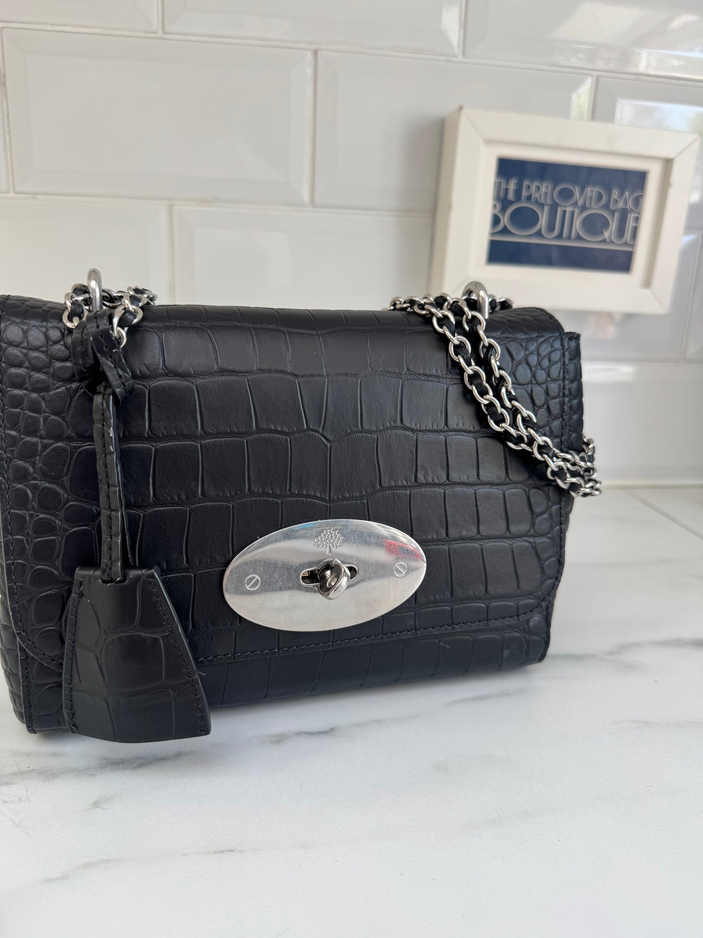 Mulberry Regular Lily -Black Croc