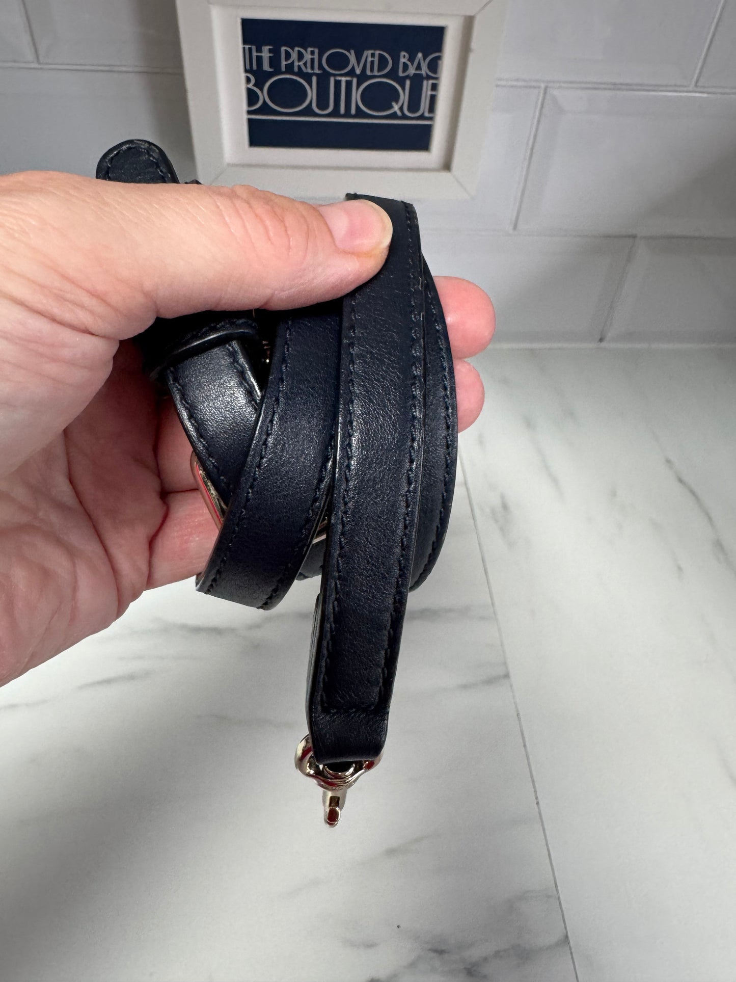 Gucci Guccissima Small Dome Bag - Navy