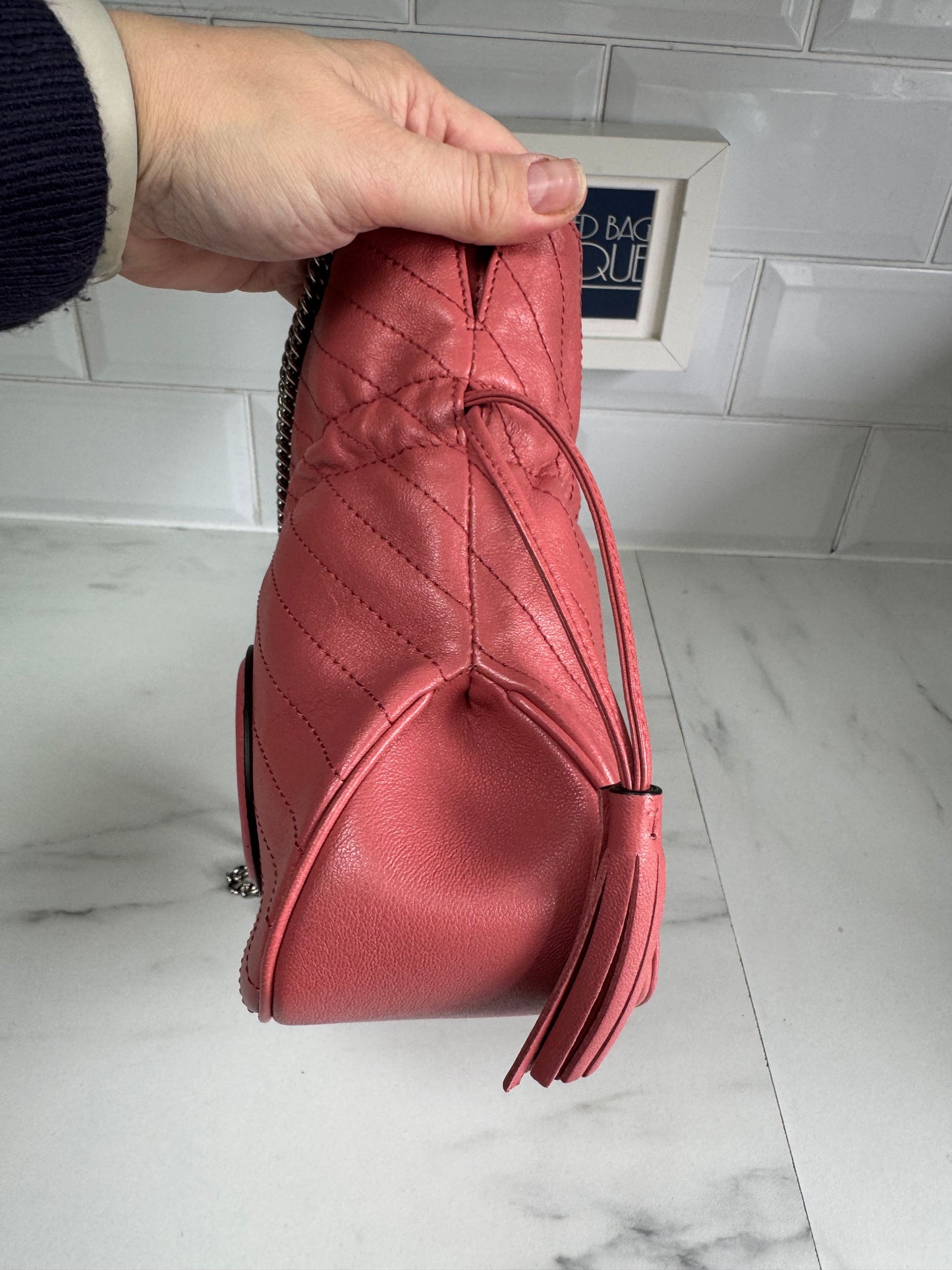 Gucci Blondie Mini Bucket Bag - Coral Pink