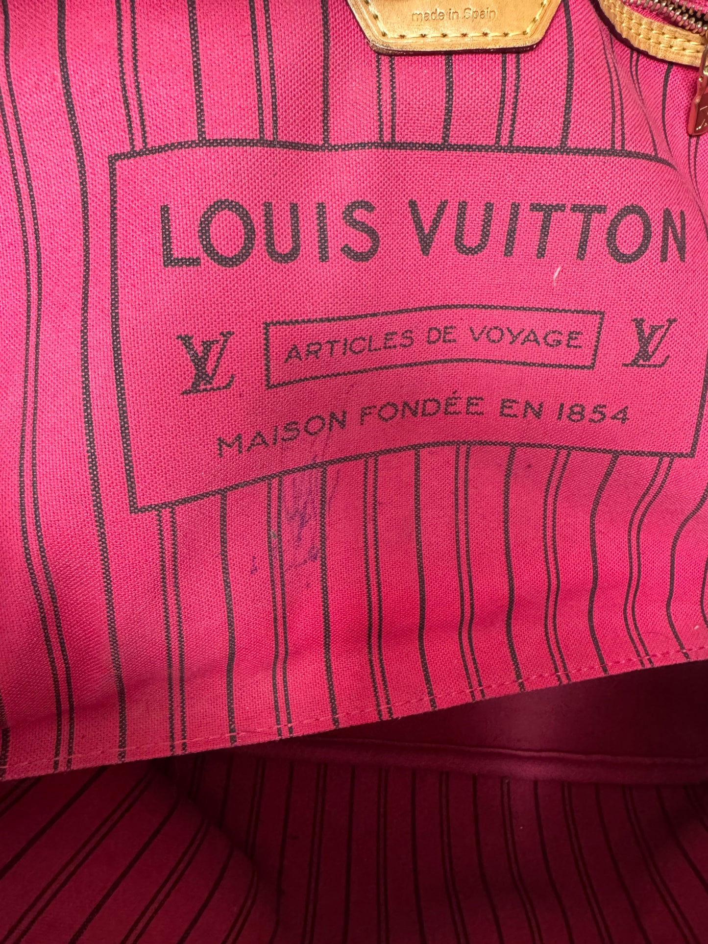 Louis Vuitton Limited Edition 2016 Bay MM Neverfull - Pink and Brown