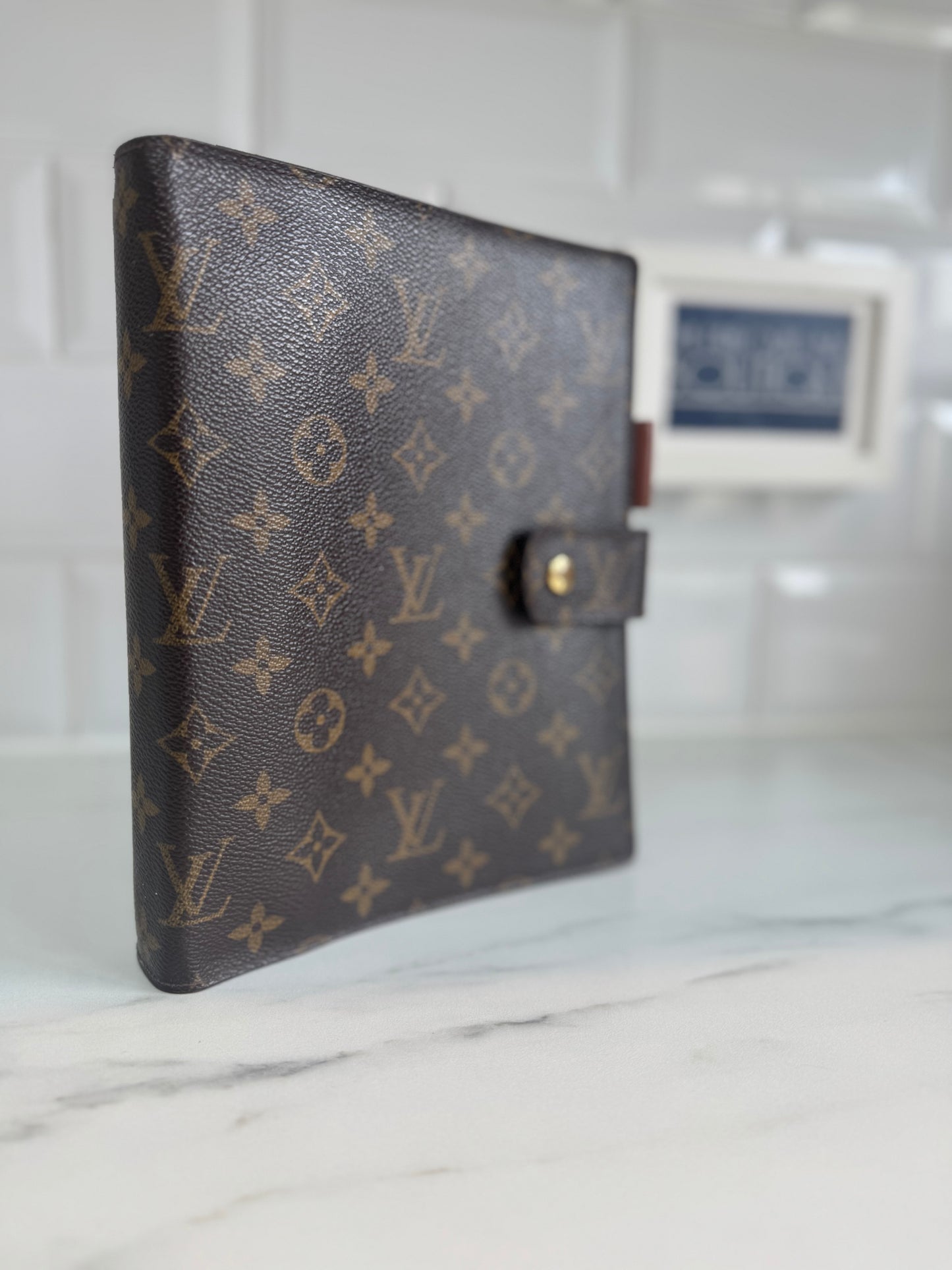 Louis Vuitton Large Ring Agenda Cover - Monogram Brown