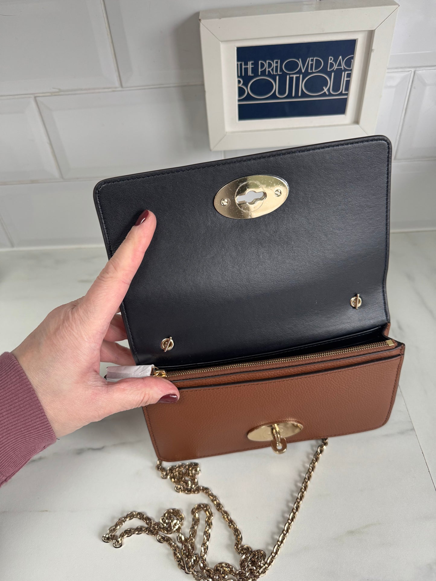 Mulberry Bayswater Clutch - Oak