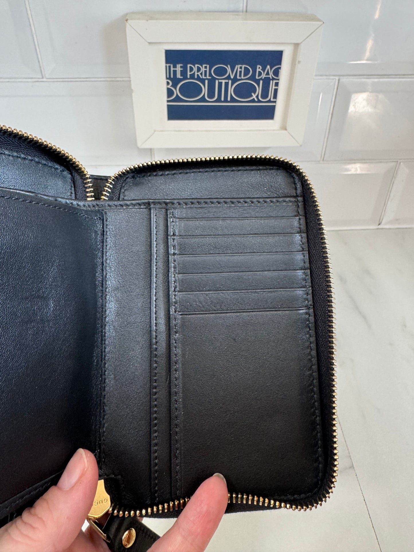 Gucci Guccissima Wallet - Black