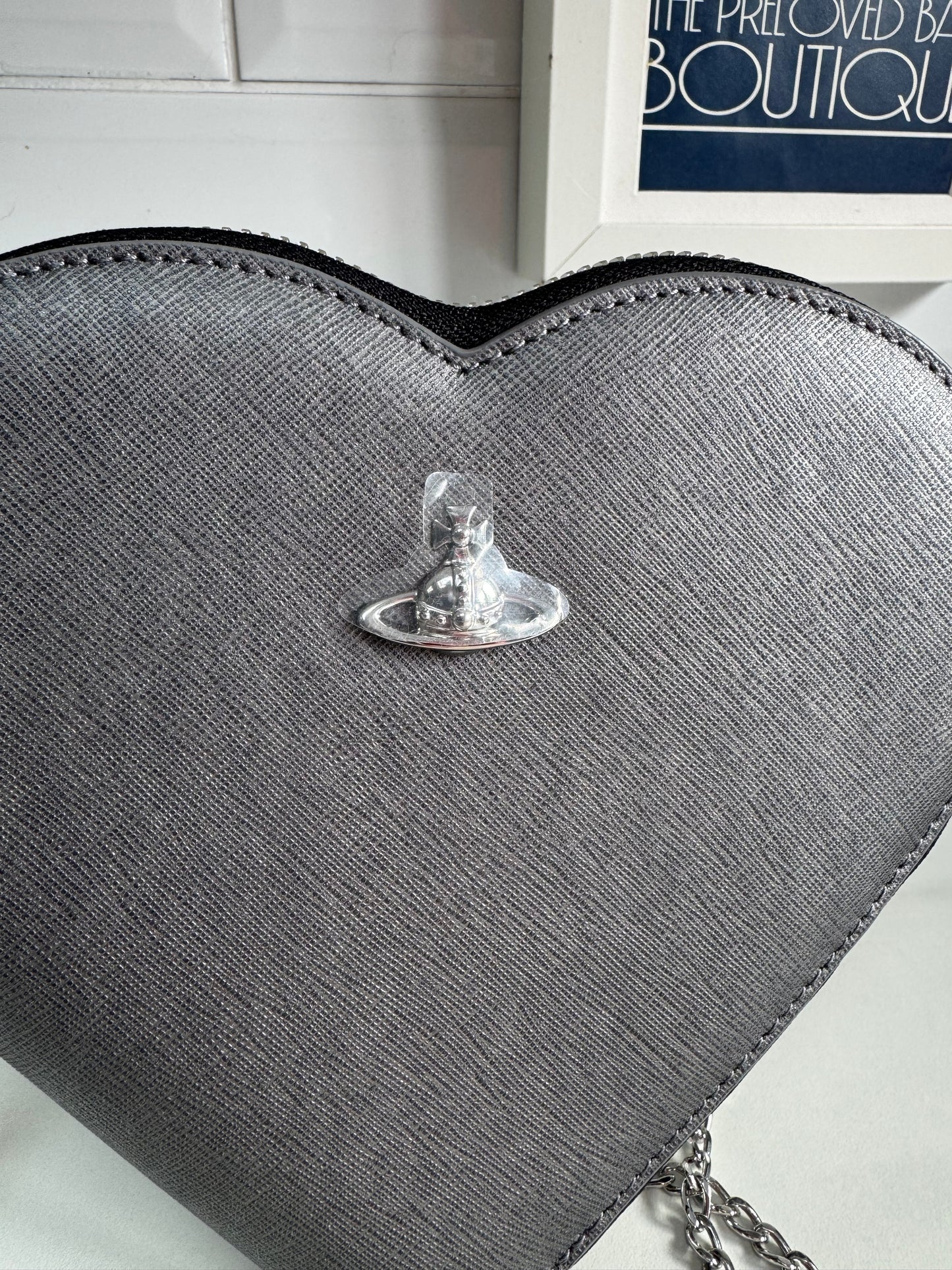 Vivienne Westwood Heart Bag - Anthracite Grey